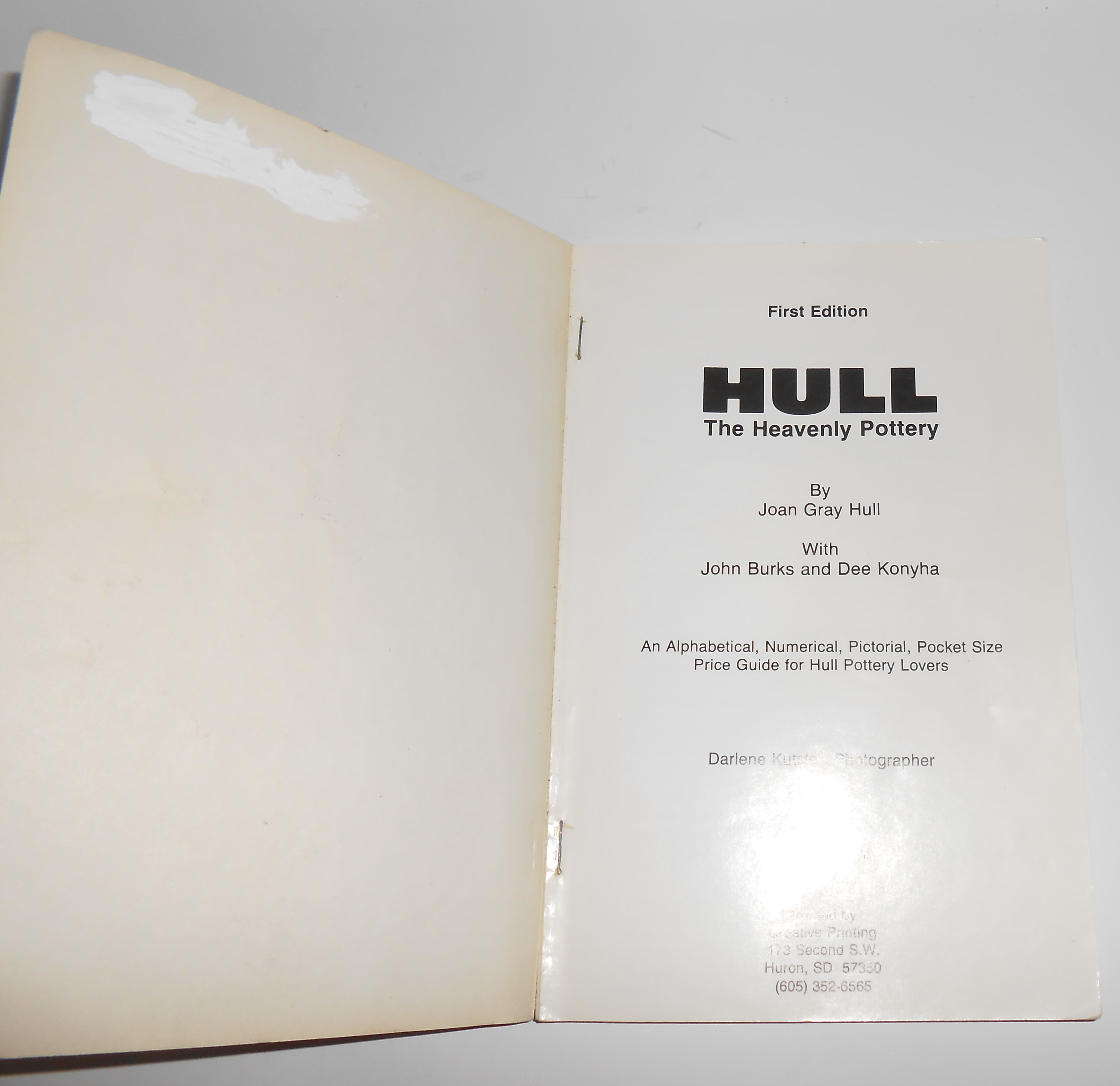 1st Edition 1990 Hull The Heavenly Pottery Book