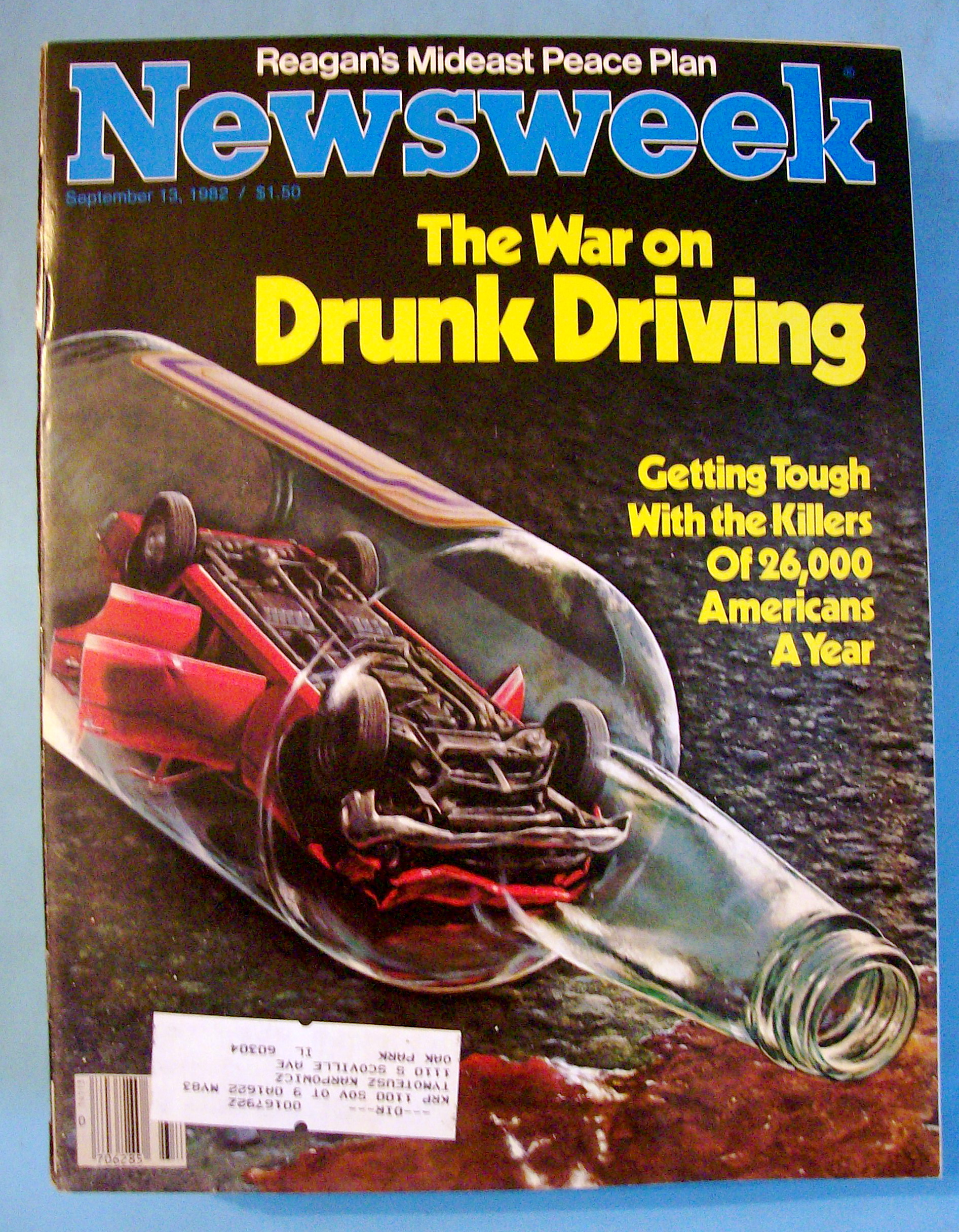 Newsweek Magazine - September 13, 1982 - Drunk Driving