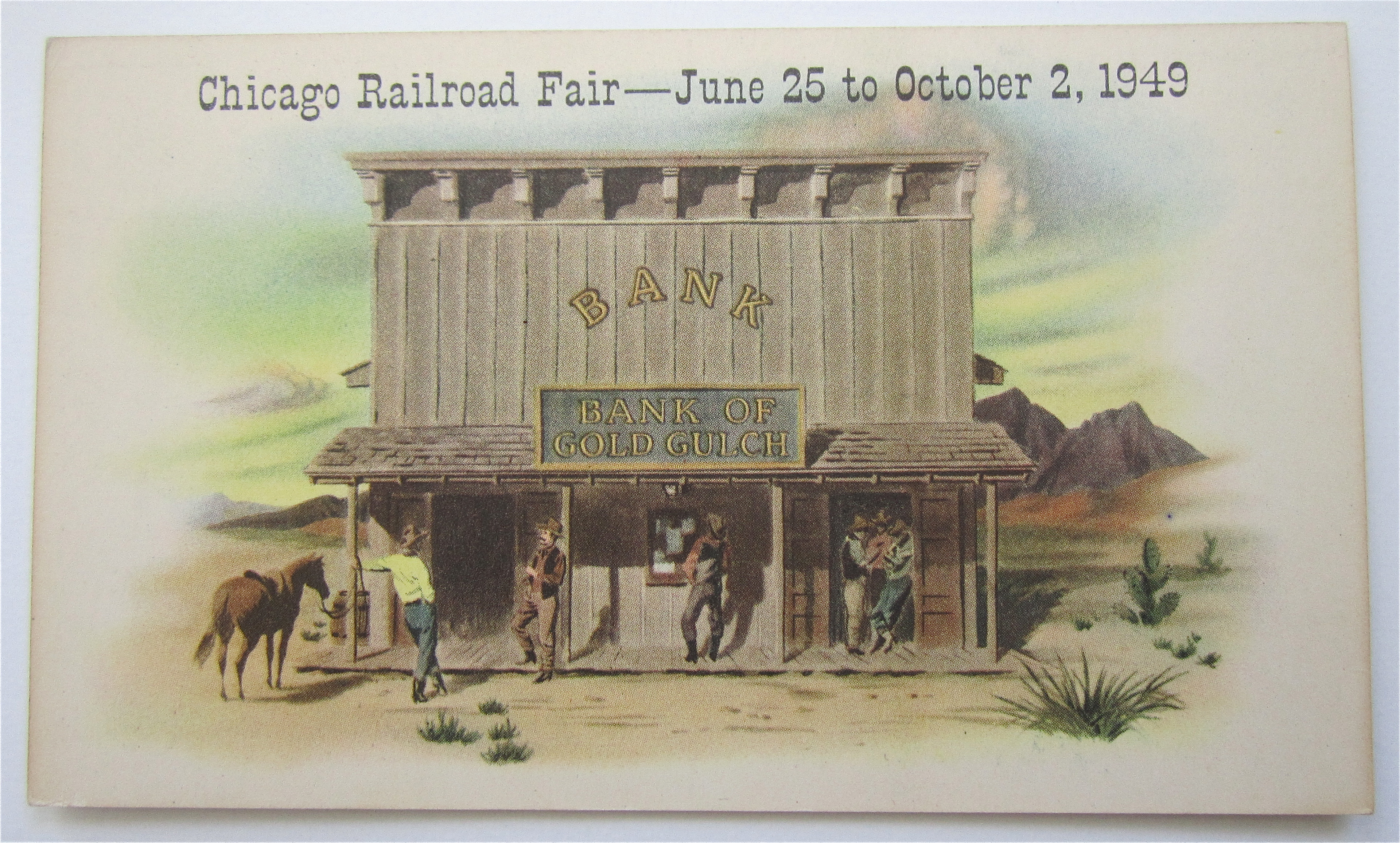 Chicago Railroad Fair June 25-October 2, 1949 Postcard