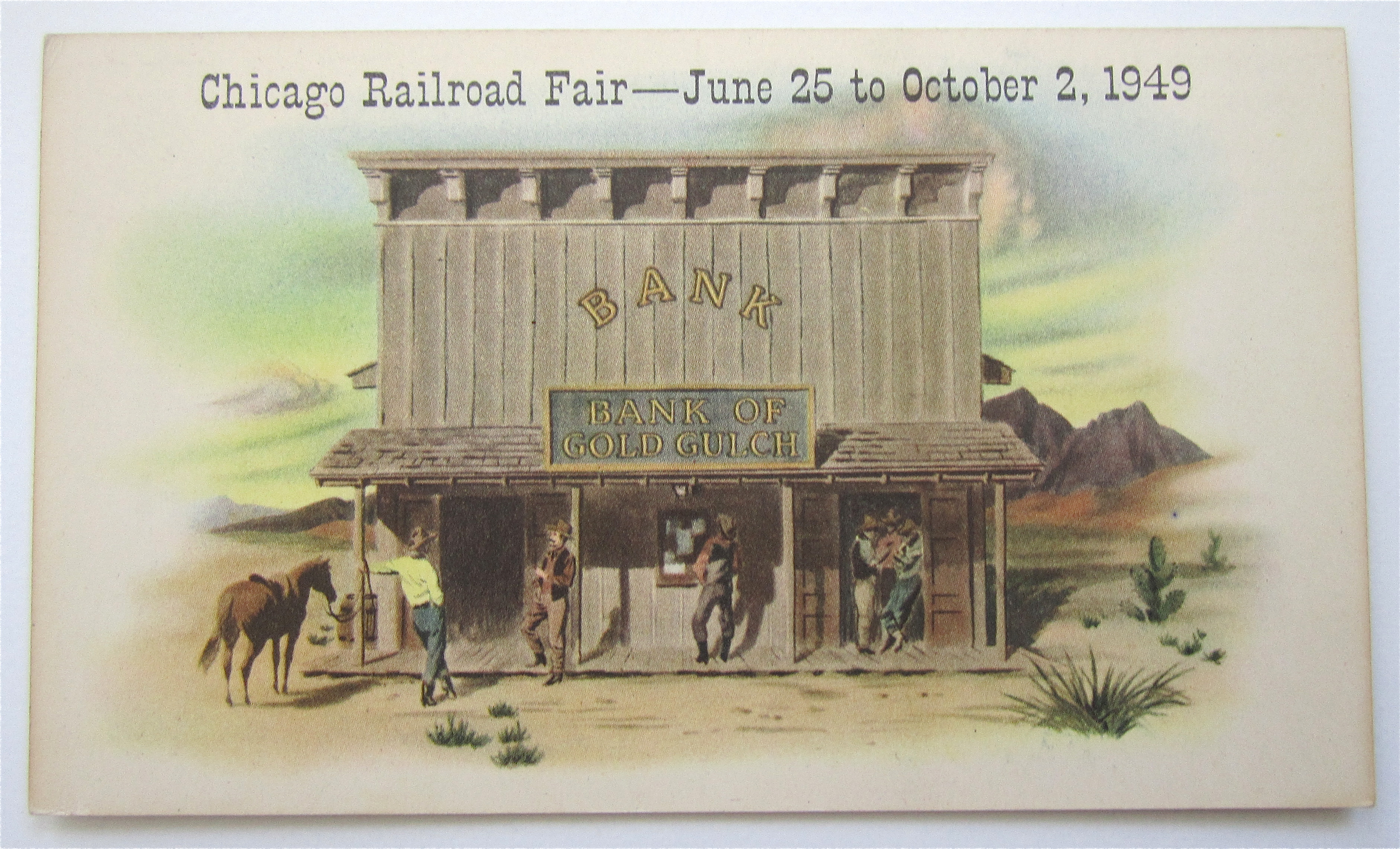 Chicago Railroad Fair June 25-October 2, 1949 Postcard