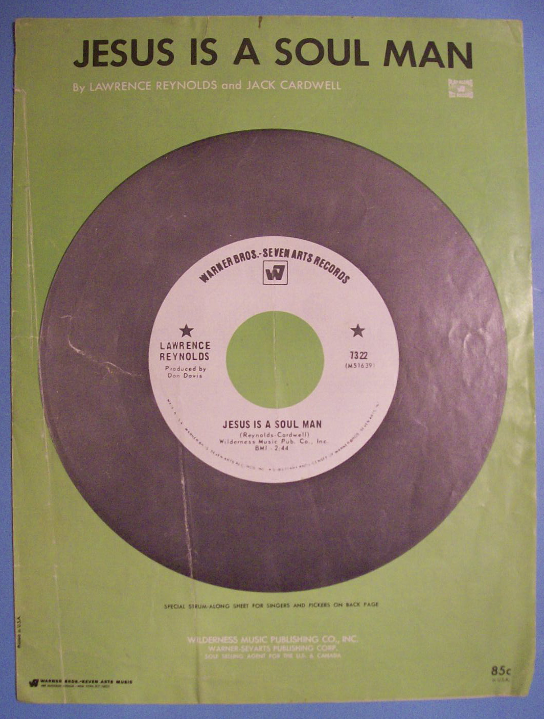 Sheet Music For 1969 Jesus Is A Soul Man