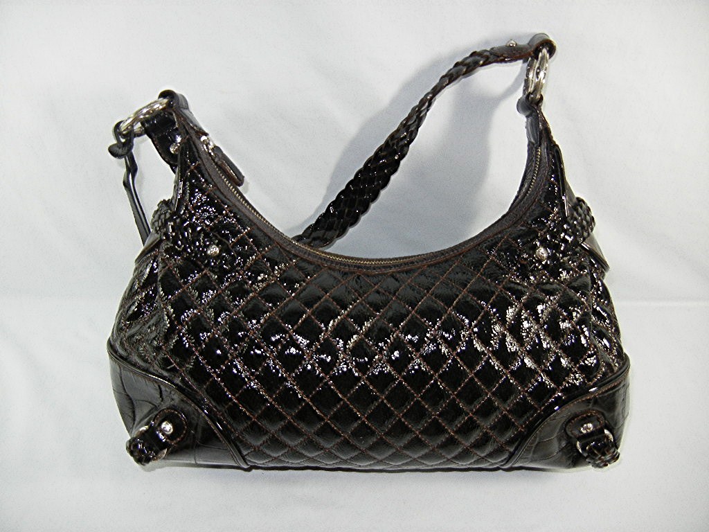 Bag Purse Brighton Hobo Black Leather Dust Bag