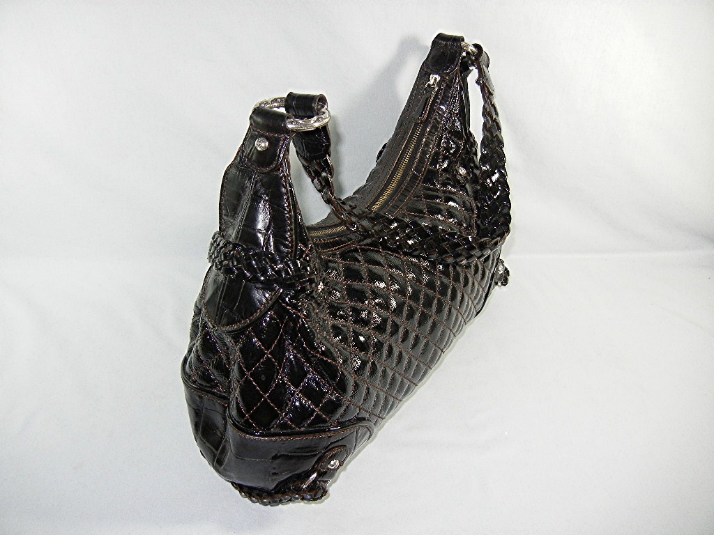 Bag Purse Brighton Hobo Black Leather Dust Bag