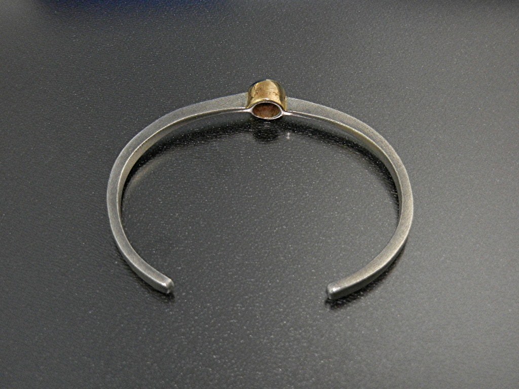 Bracelet Sterling Silver Gold Vermeil CZ Cuff