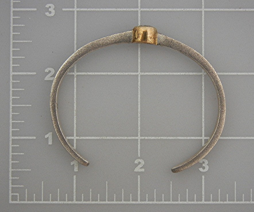 Bracelet Sterling Silver Gold Vermeil CZ Cuff