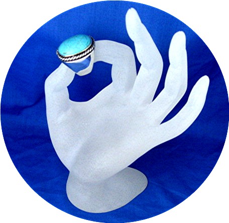Sterling Silver Turquoise Ring HT Thailand