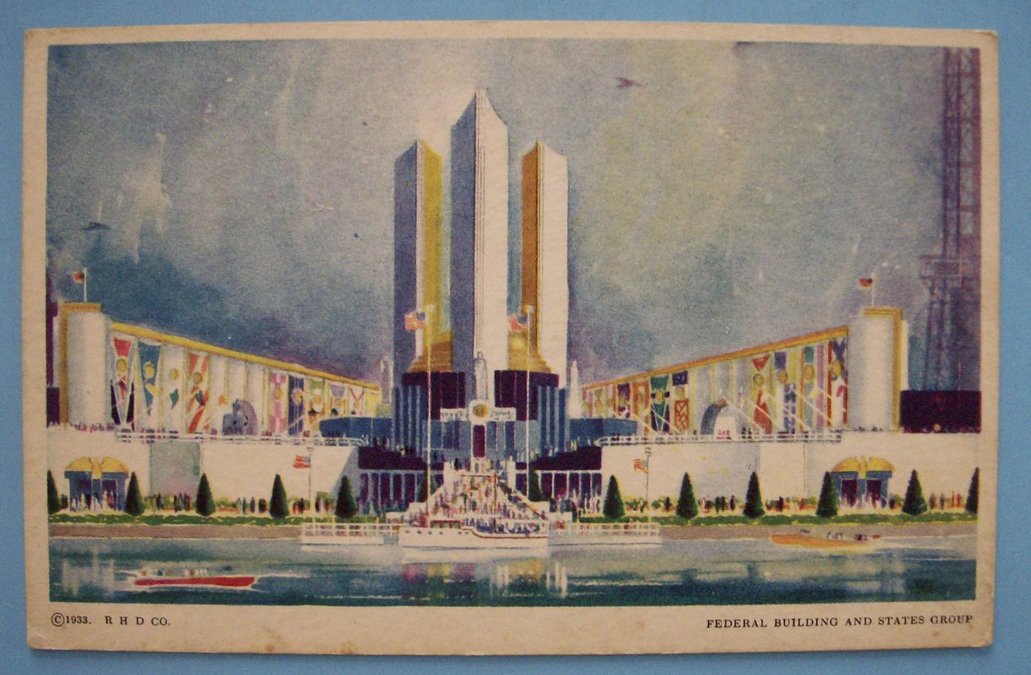 Federal Building & States Group Postcard (Chicago Fair)