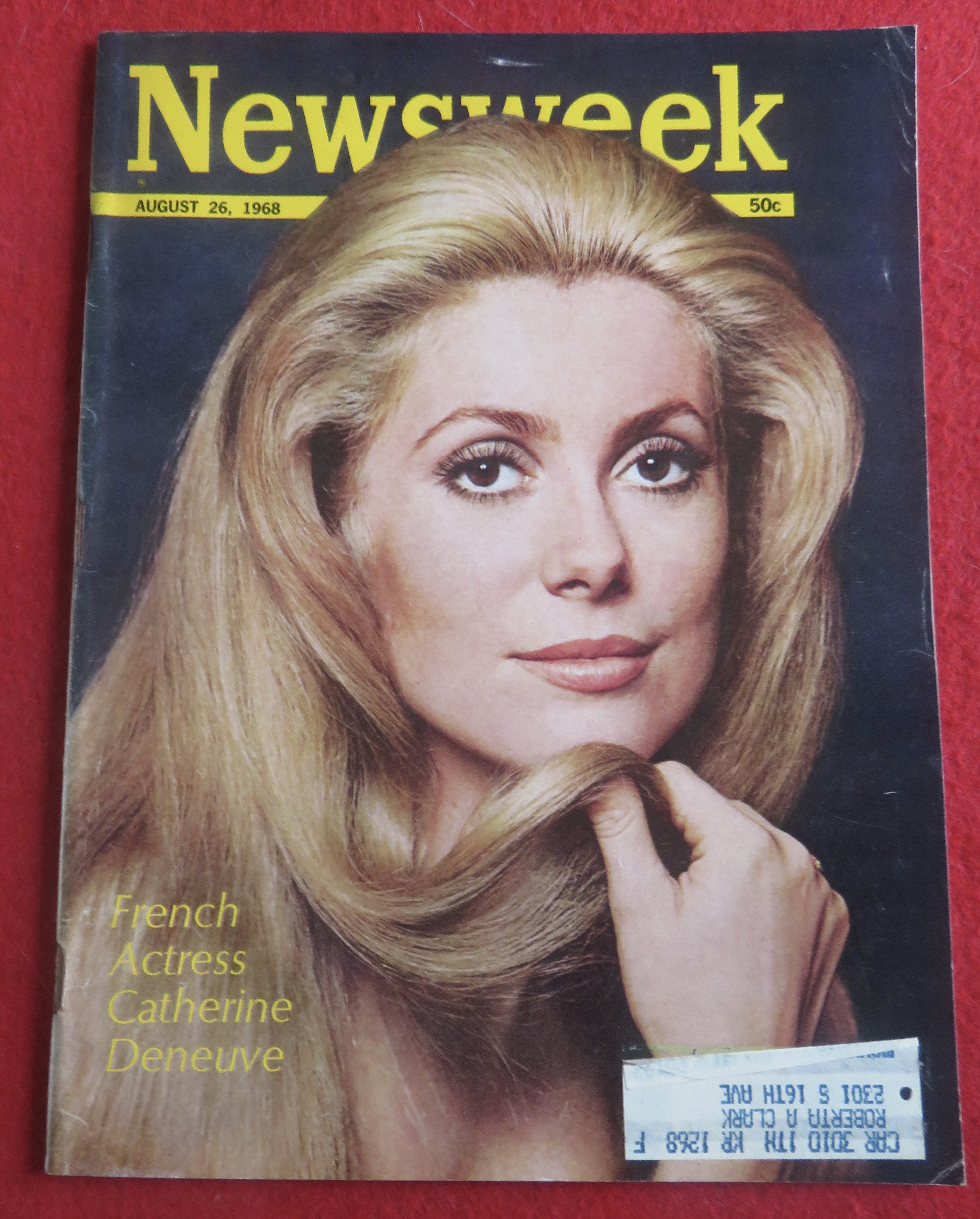 Newsweek Magazine August 26, 1968 Catherine Deneuve