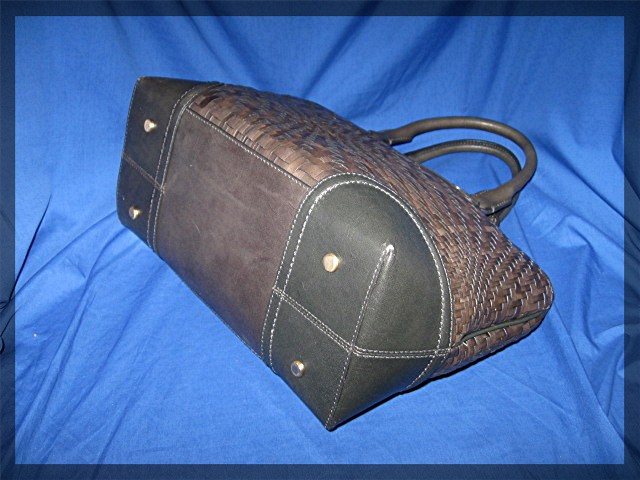 Cole Haan Box Tote Bag Gold Leather