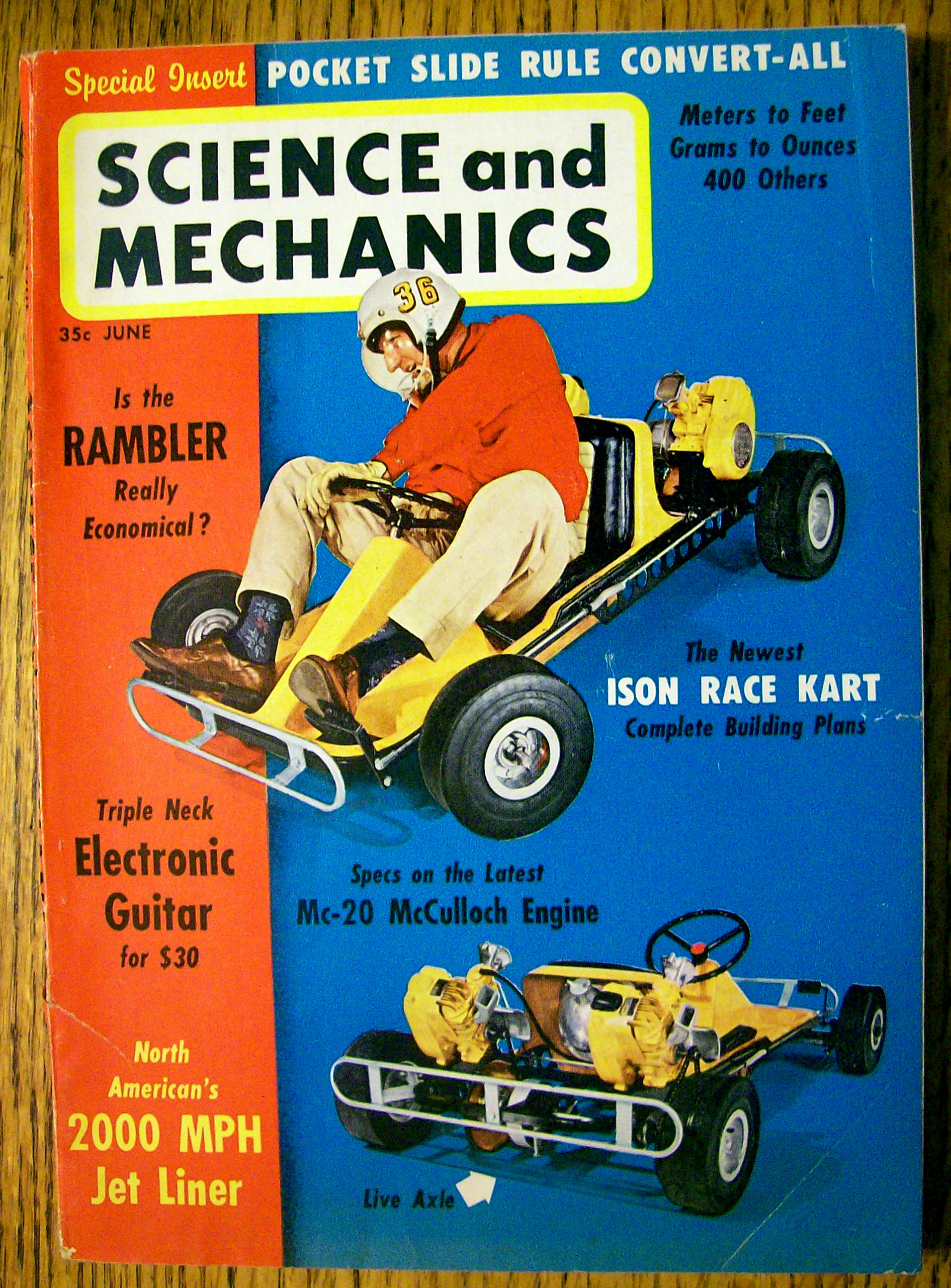 Science and Mechanics-June 1961-Race Karts
