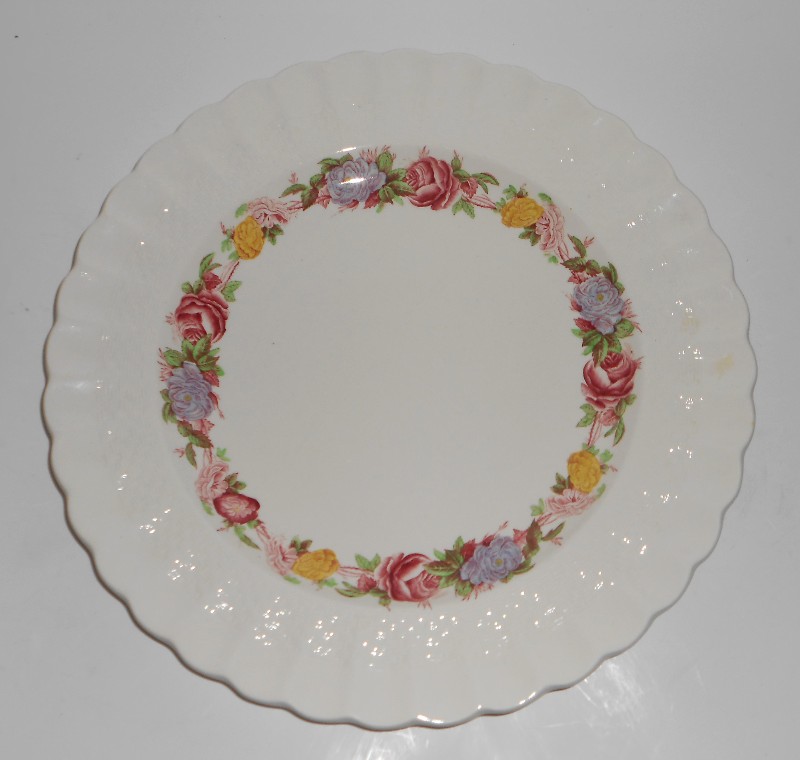 Spode China Rose Briar Dinner Plate - Old Red Mark