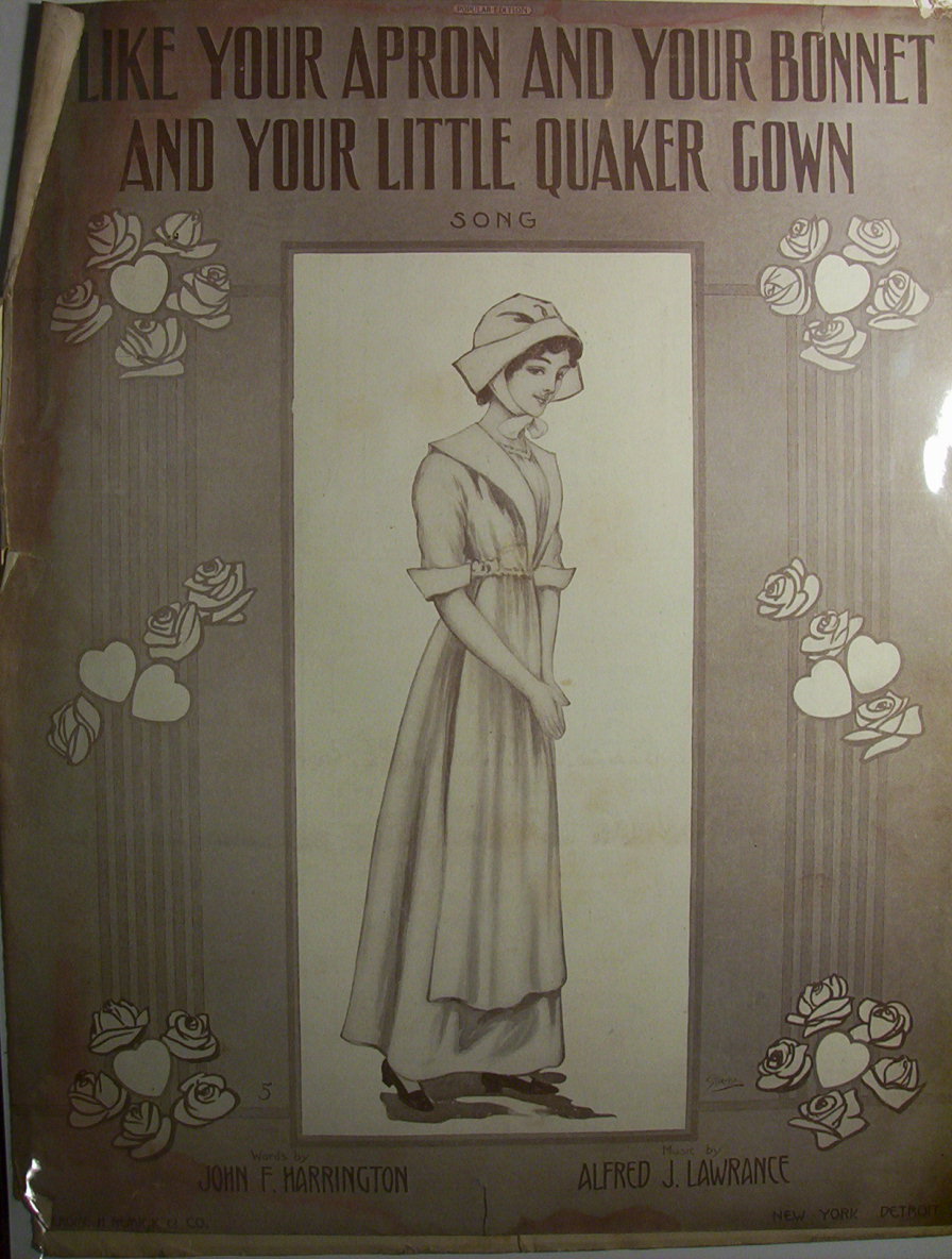 Sheet Music Of 1911 I Like Your Apron