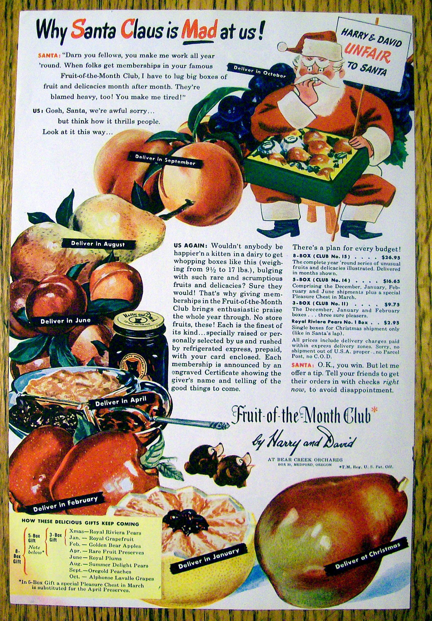 1946 Fruit of the Month Club
