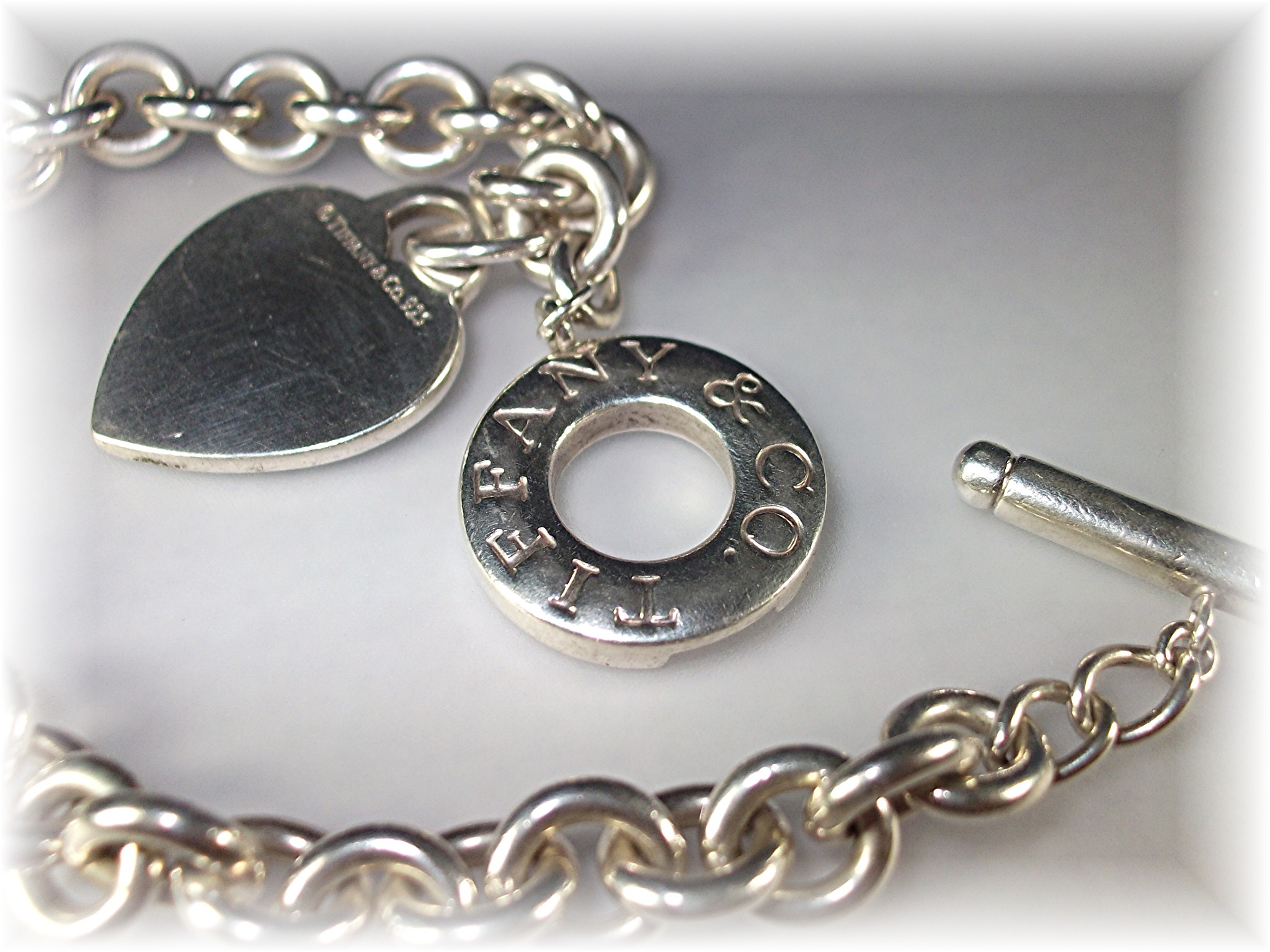 Bracelet TIFFANY & Co Sterling Silver Heart Toggle