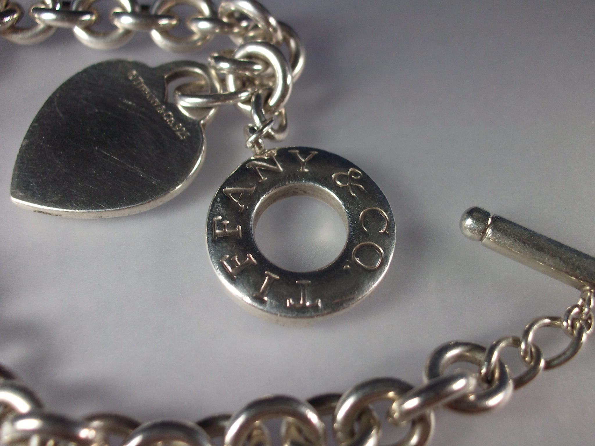 Bracelet TIFFANY & Co Sterling Silver Heart Toggle