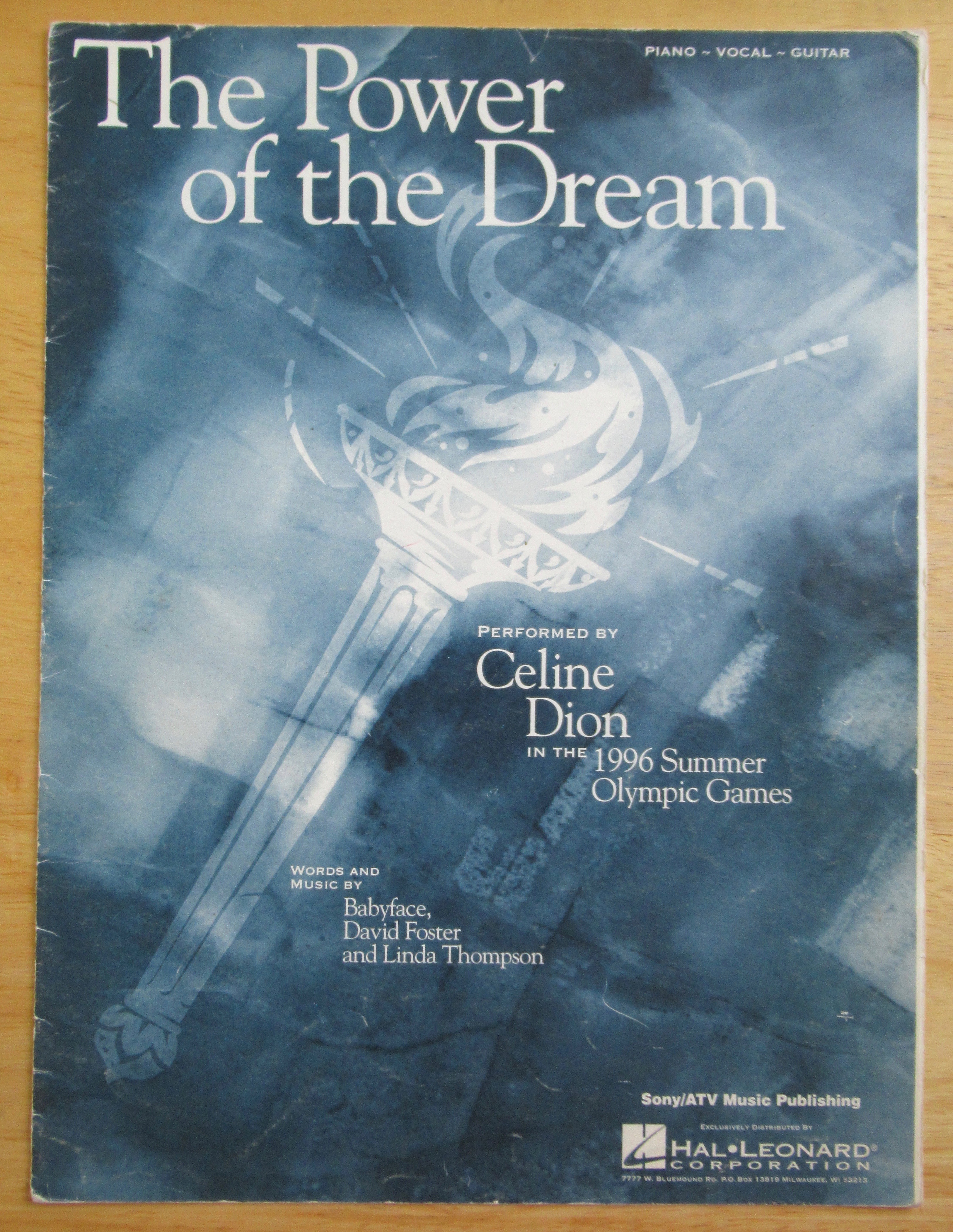 1996 The Power Of The Dream Sheet Music