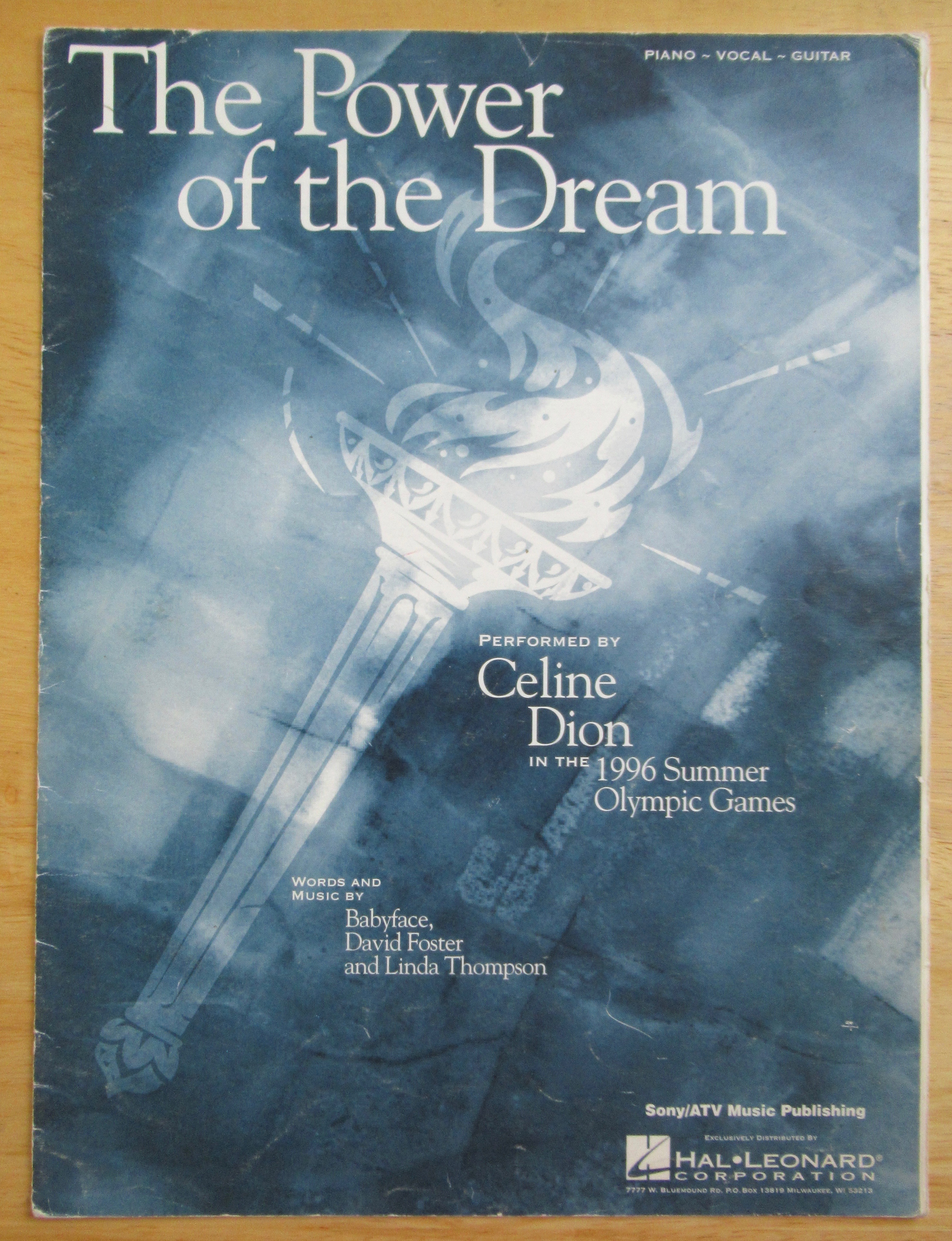 1996 The Power Of The Dream Sheet Music