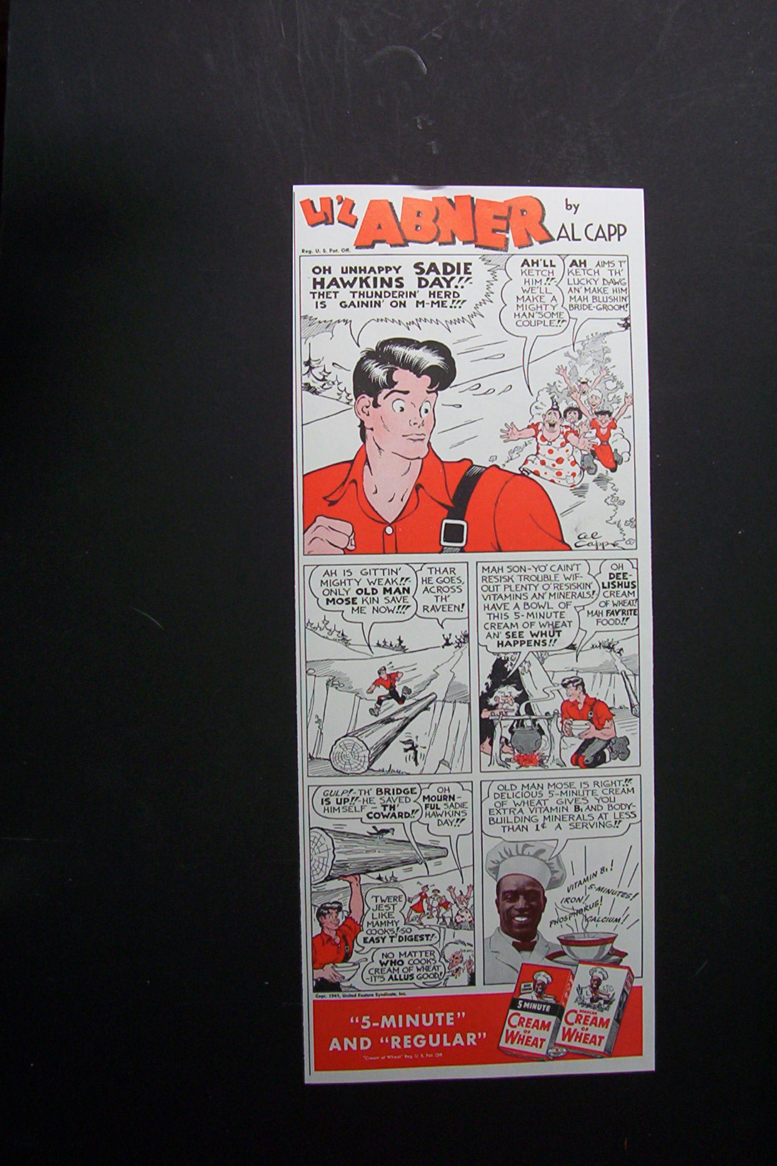 1941  Cream  of  Wheat  Cereal  with  Lil'  Abner