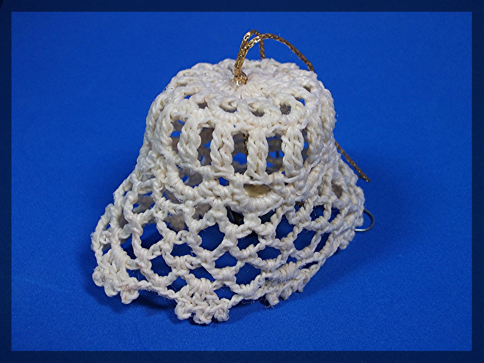 Christmas Tree Ornament, hand Crocheted bell