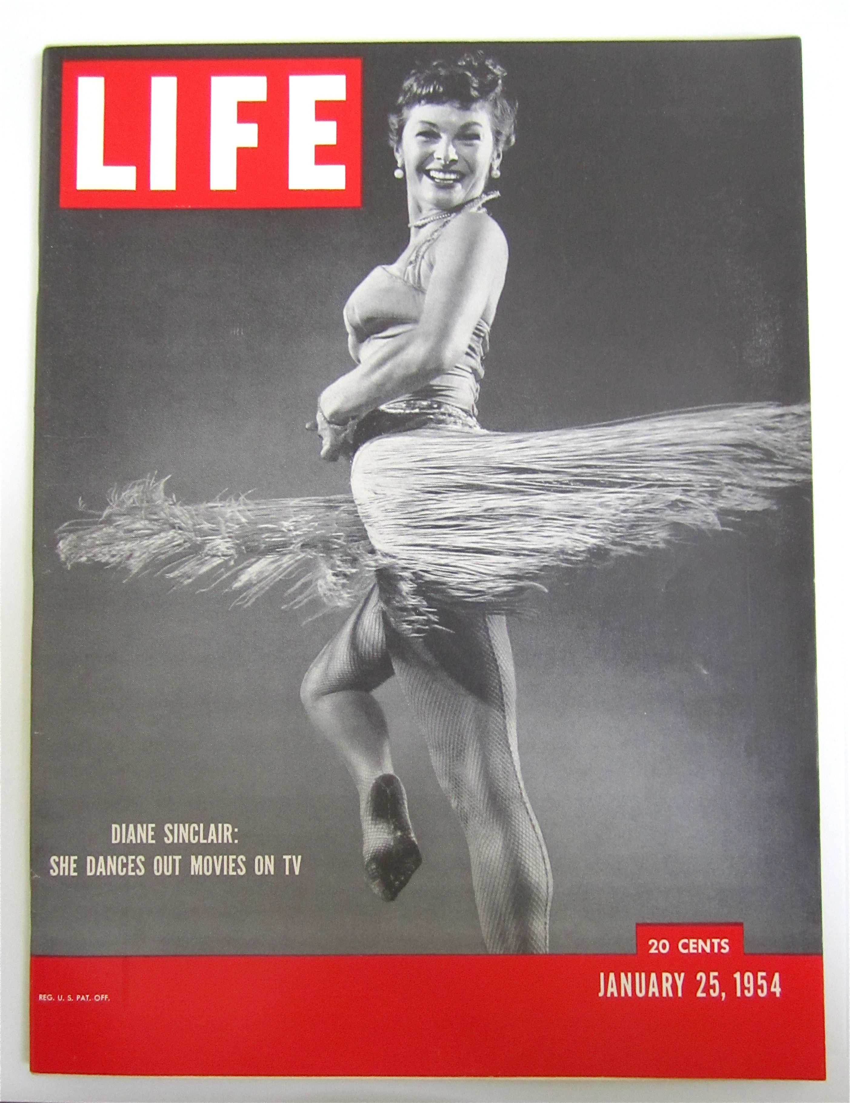 Life Magazine-January 25, 1954-Diane Sinclair On TV