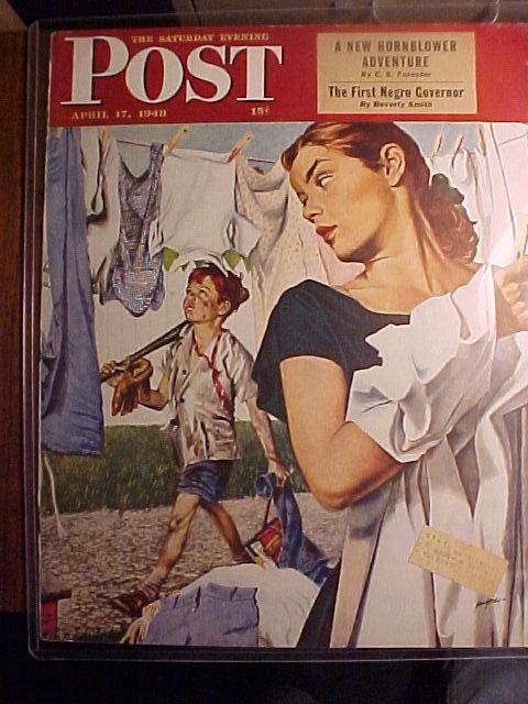 Saturday Evening Post Cover By Hughes - April 17, 1947