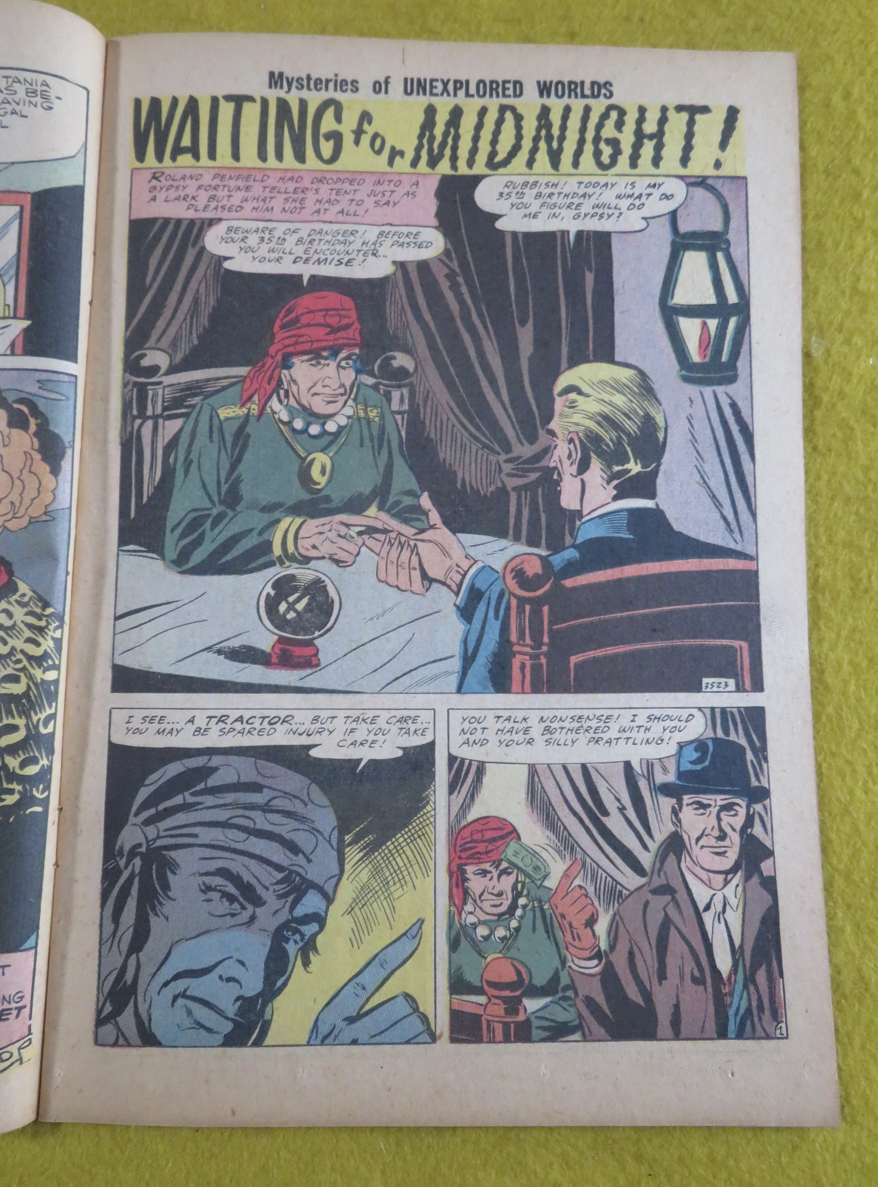 Mysteries Of Unexplored Worlds Comic August 1958