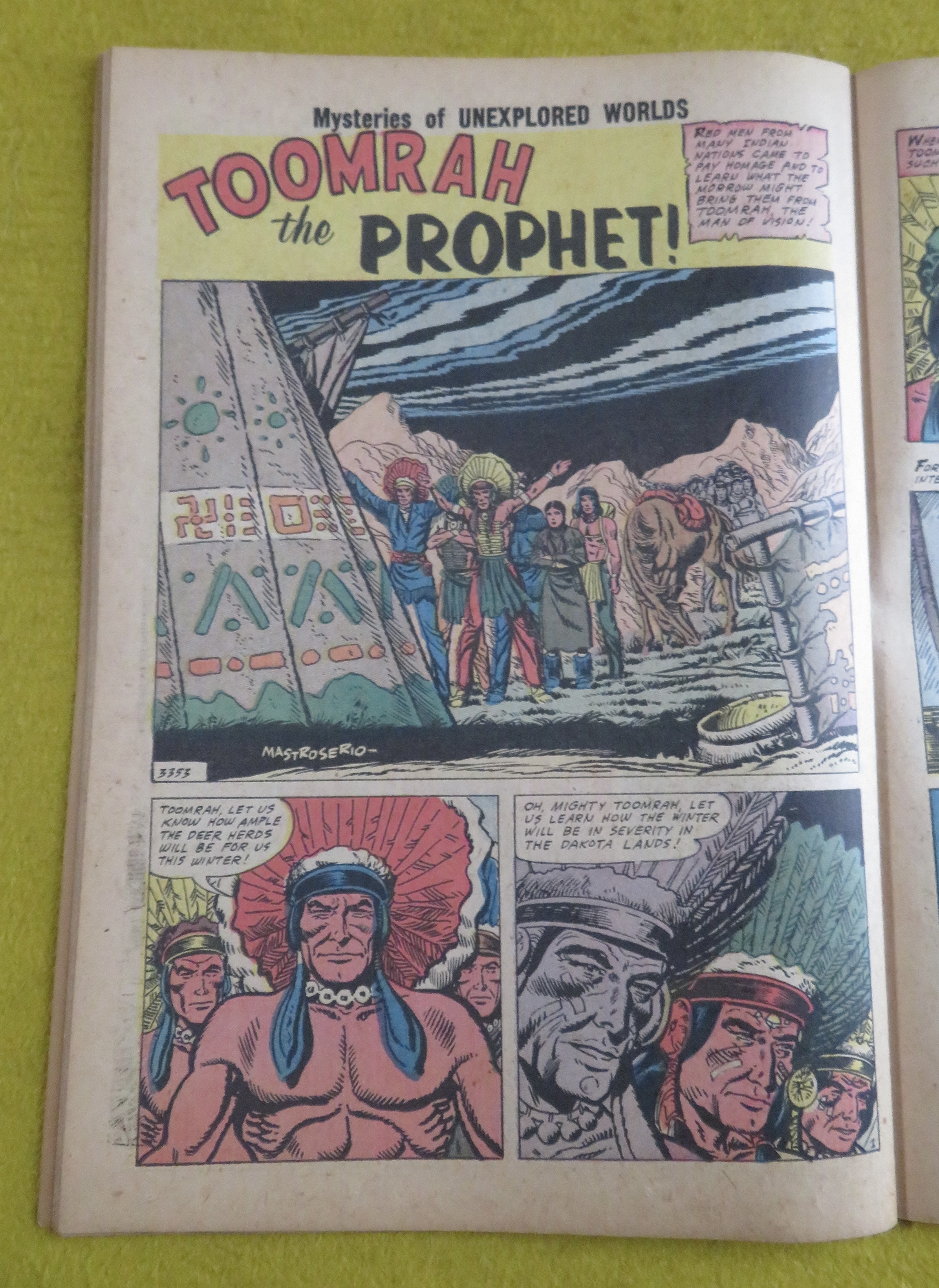 Mysteries Of Unexplored Worlds Comic August 1958