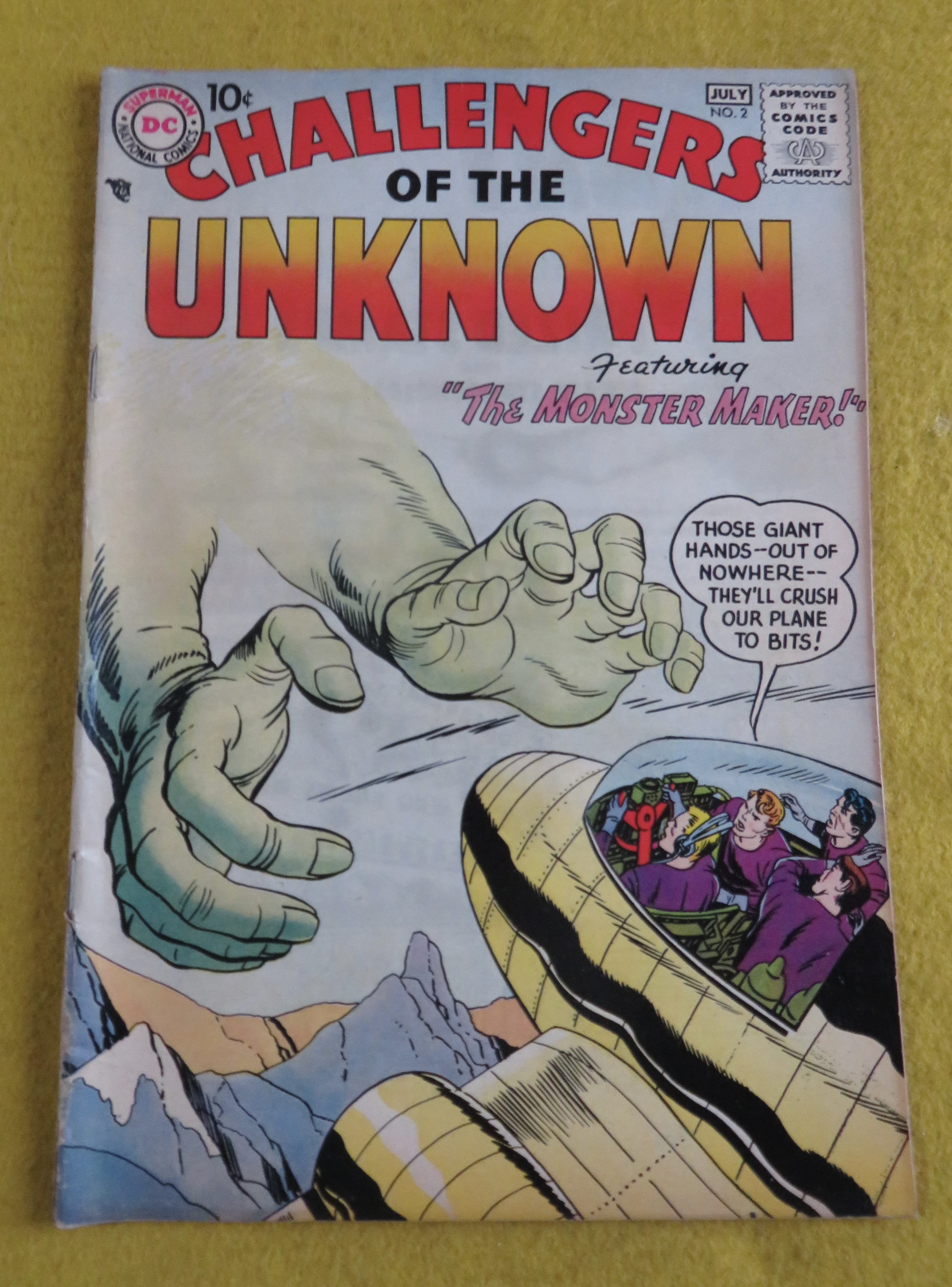 Challengers Of The Unknown Comic June/July 1958