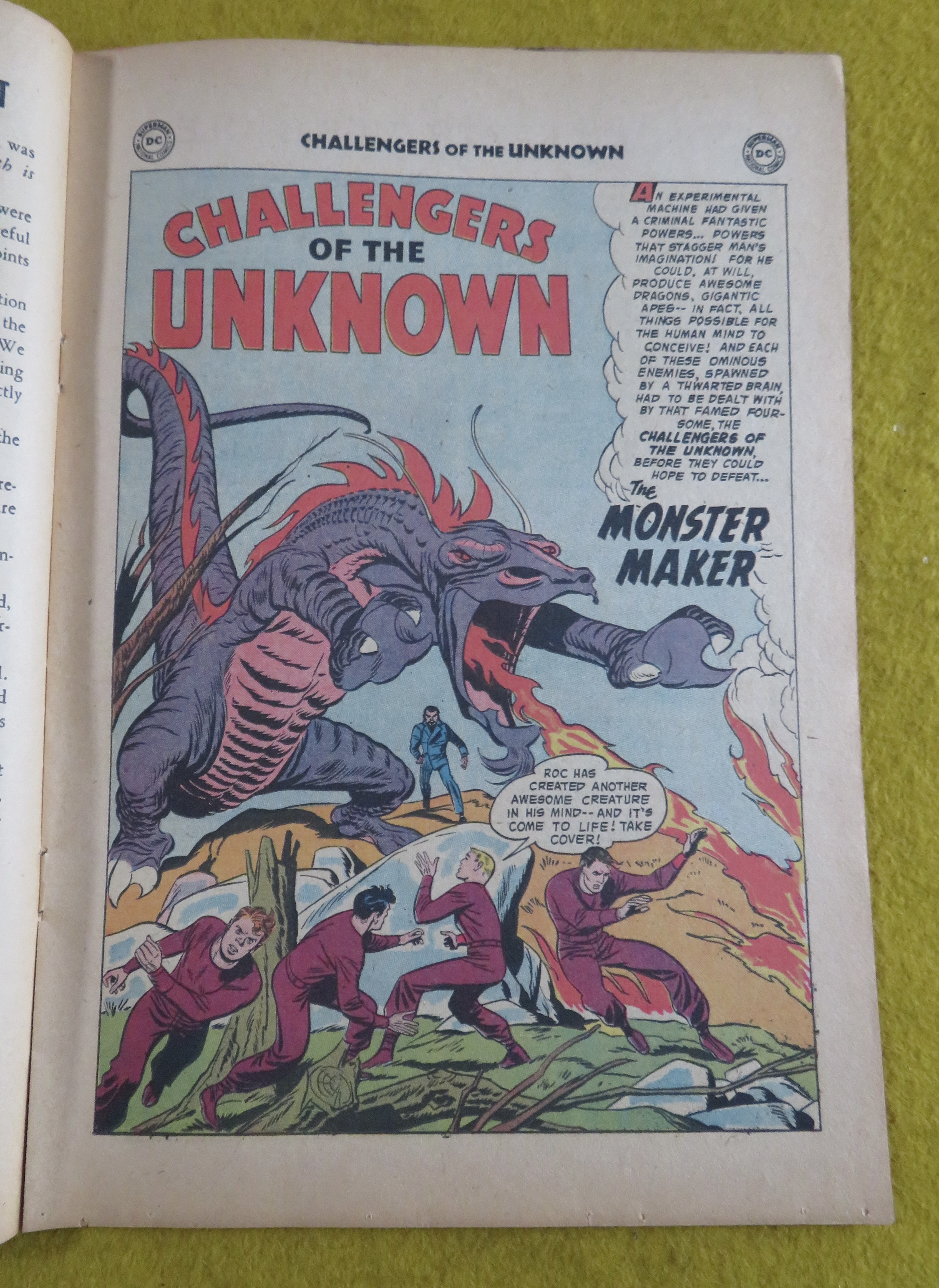 Challengers Of The Unknown Comic June/July 1958
