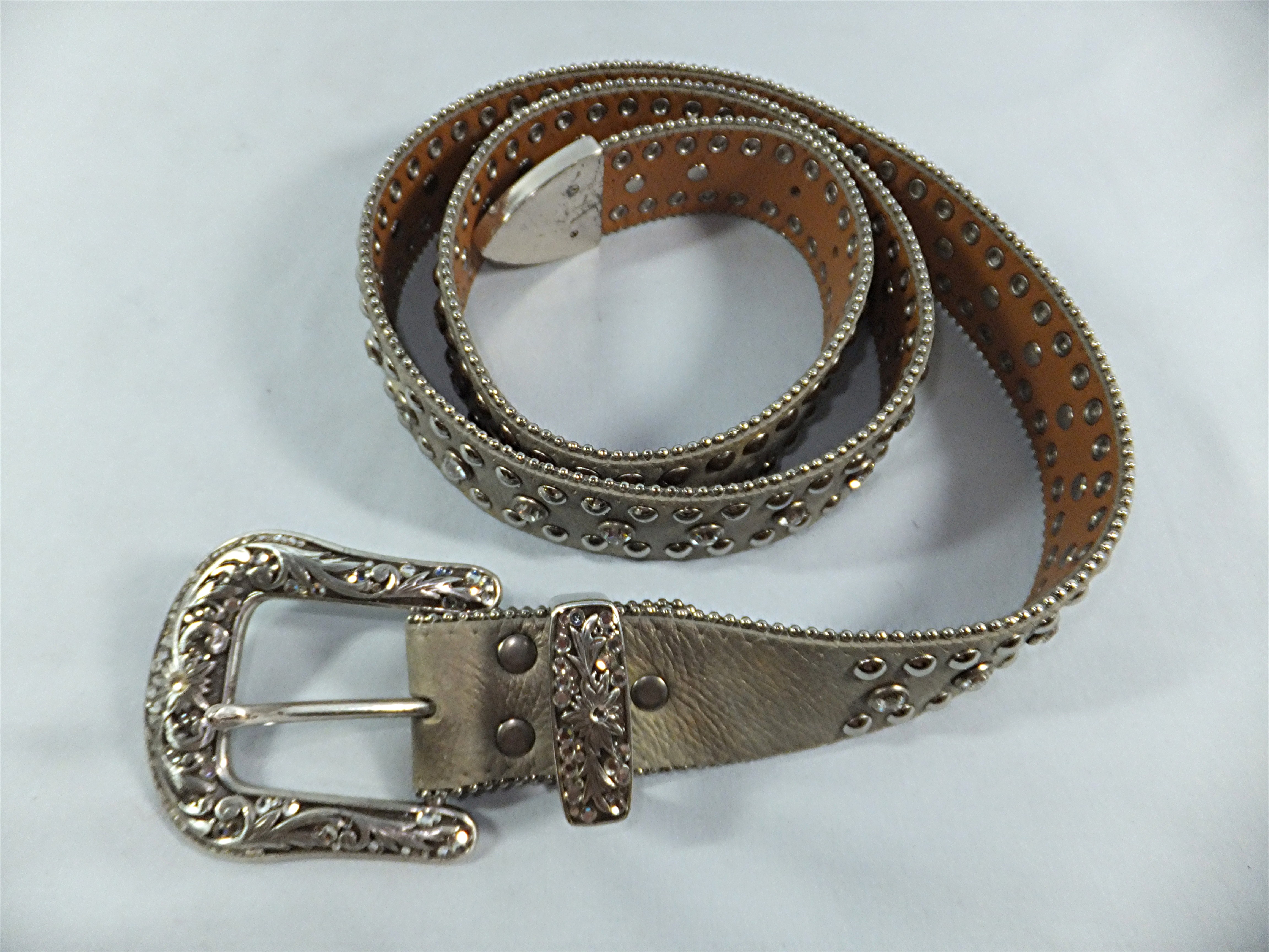 Belt NOCONA leather and rhinestone