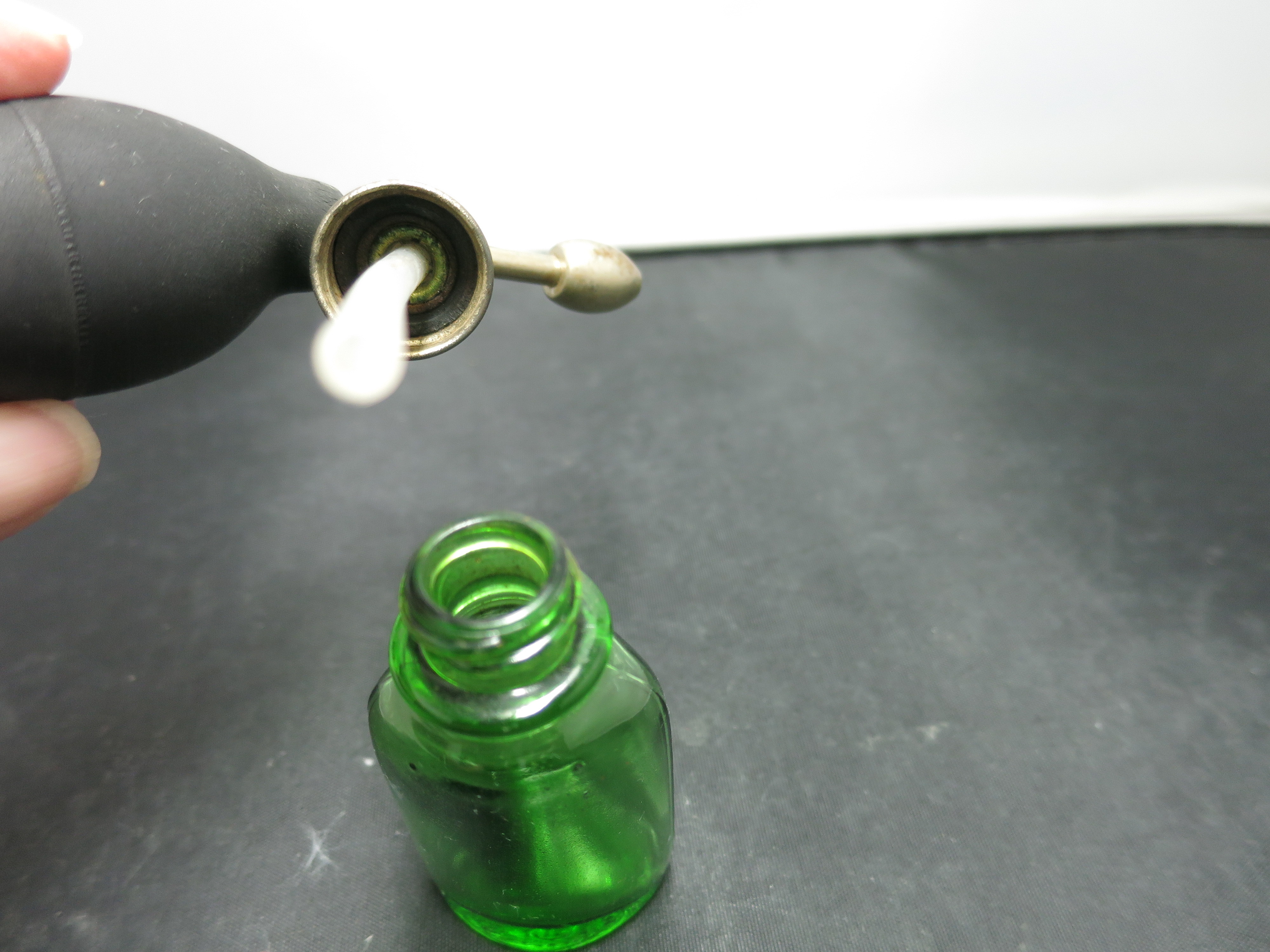 Vintage Medicine Bottle Atomizer Throat and Nose