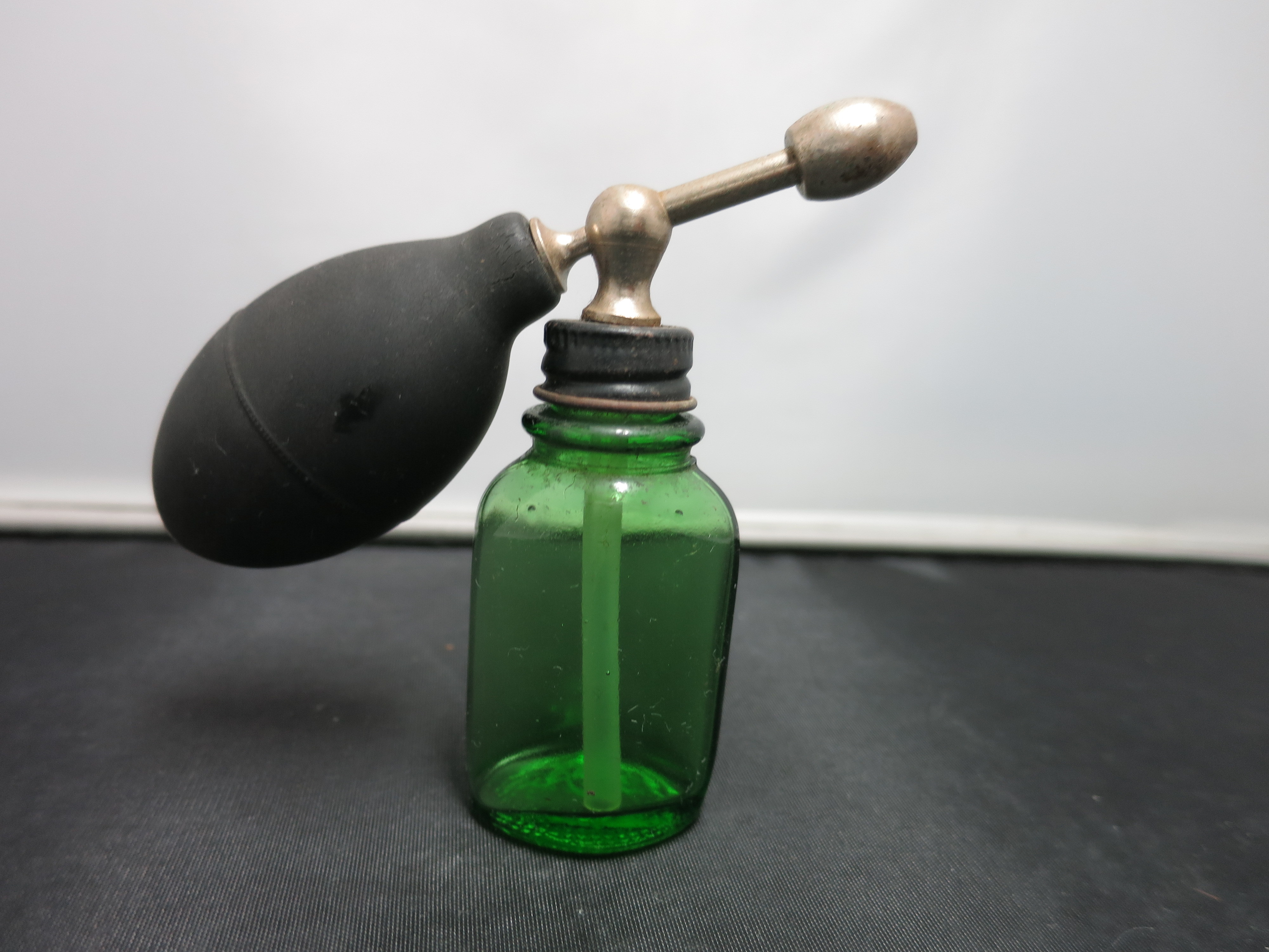 Vintage Medicine Bottle Atomizer Throat and Nose