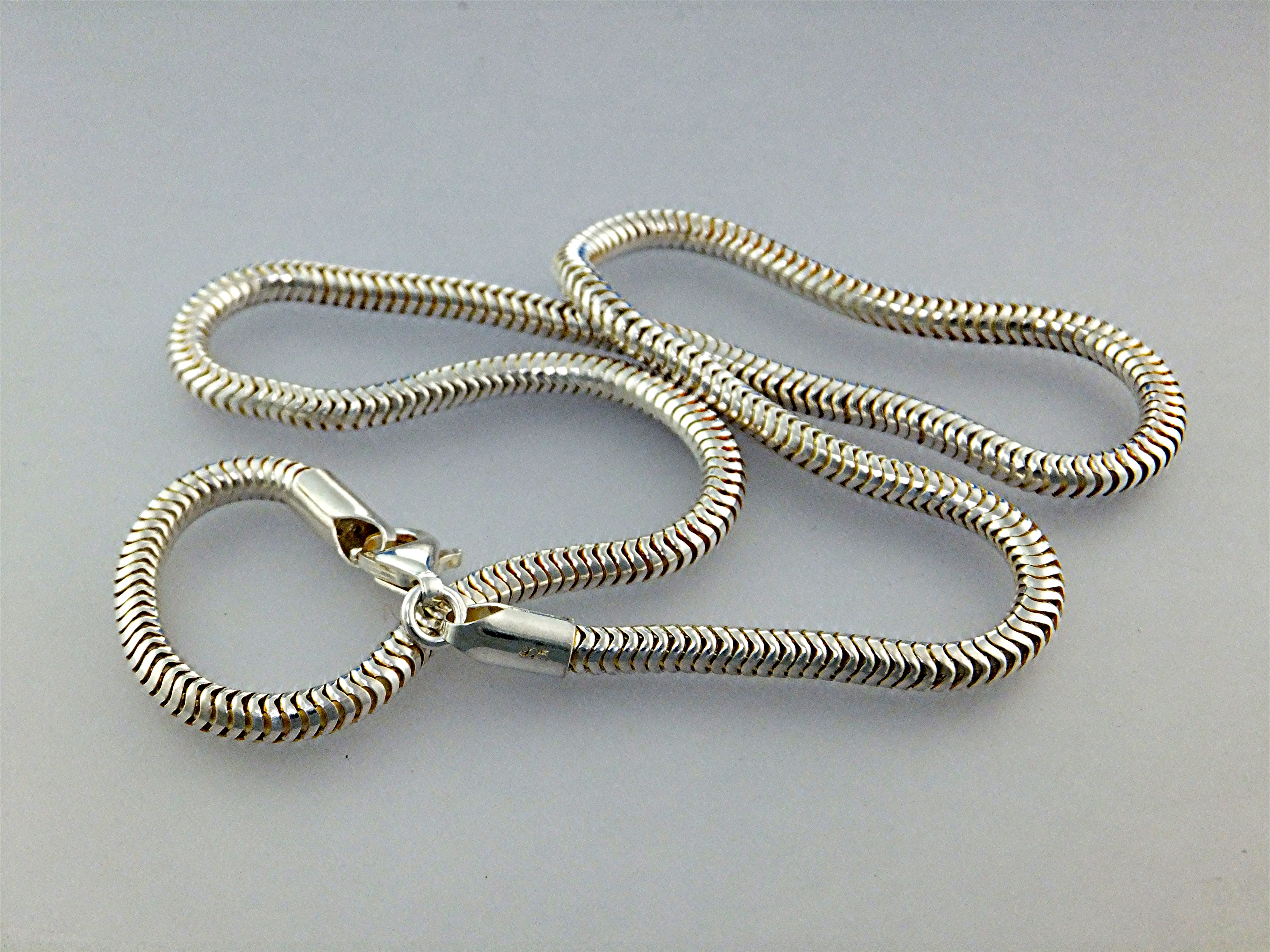 Necklace Sterling Silver Snake Chain 18 Inch