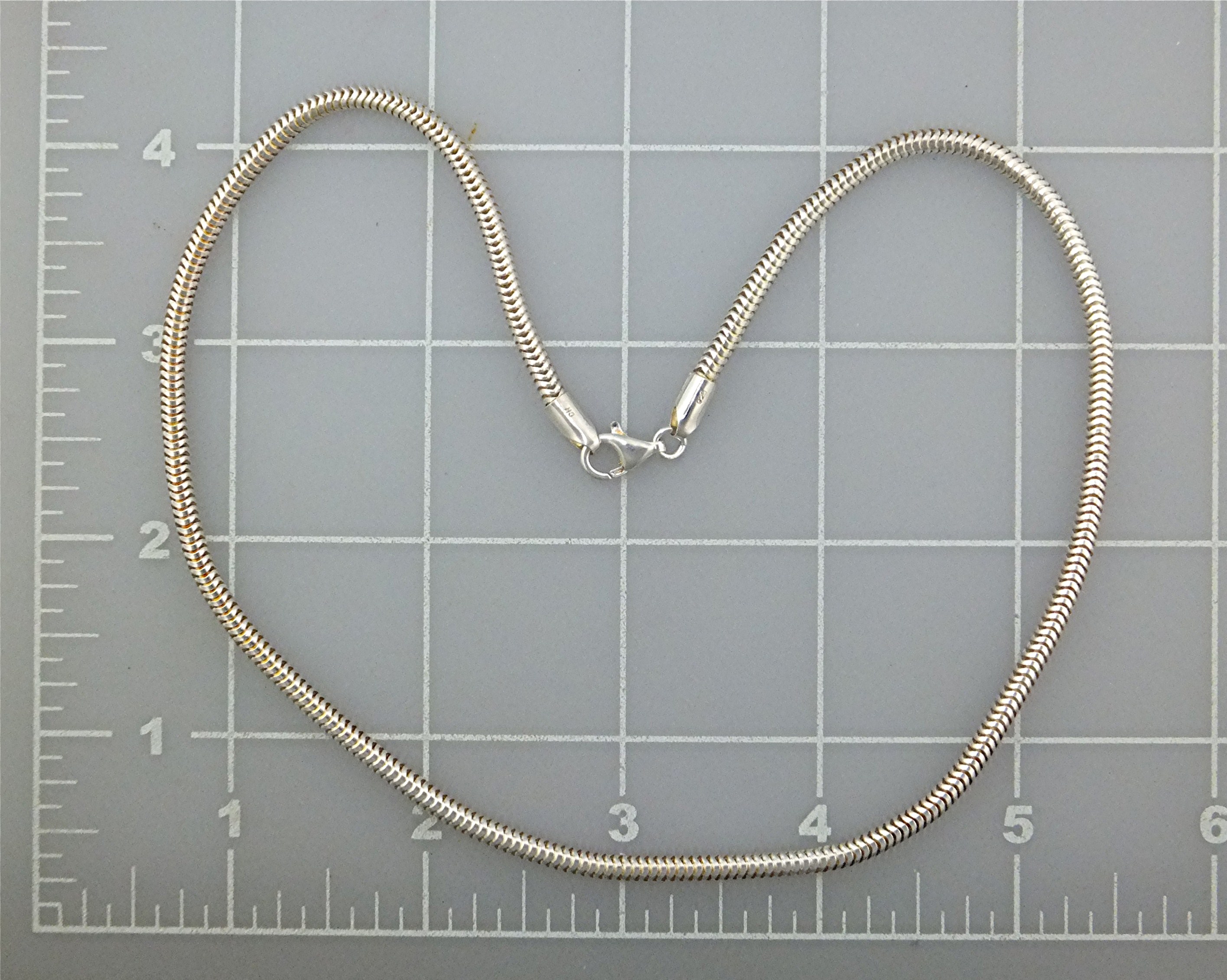 Necklace Sterling Silver Snake Chain 18 Inch