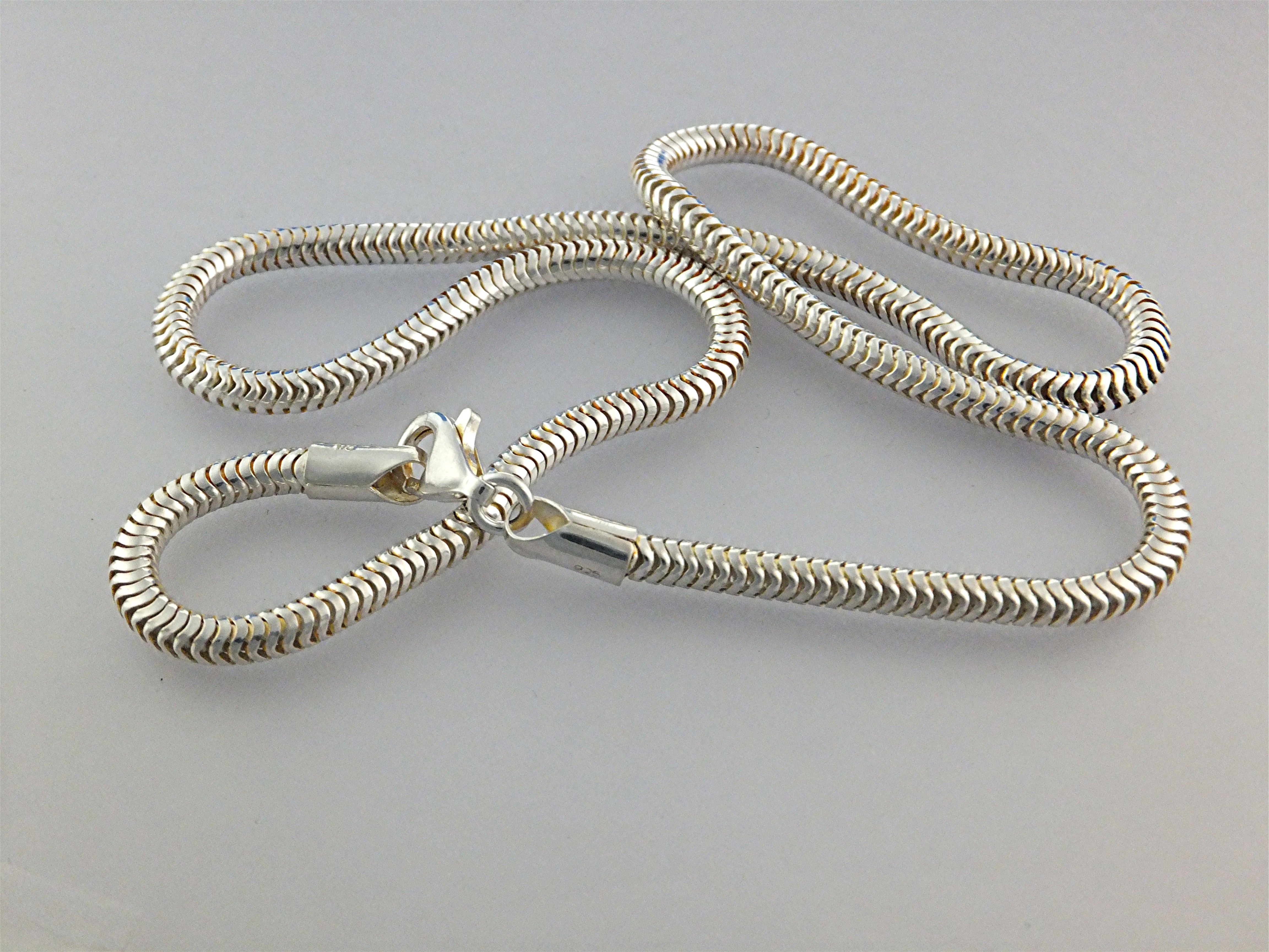Necklace Sterling Silver Snake Chain 18 Inch