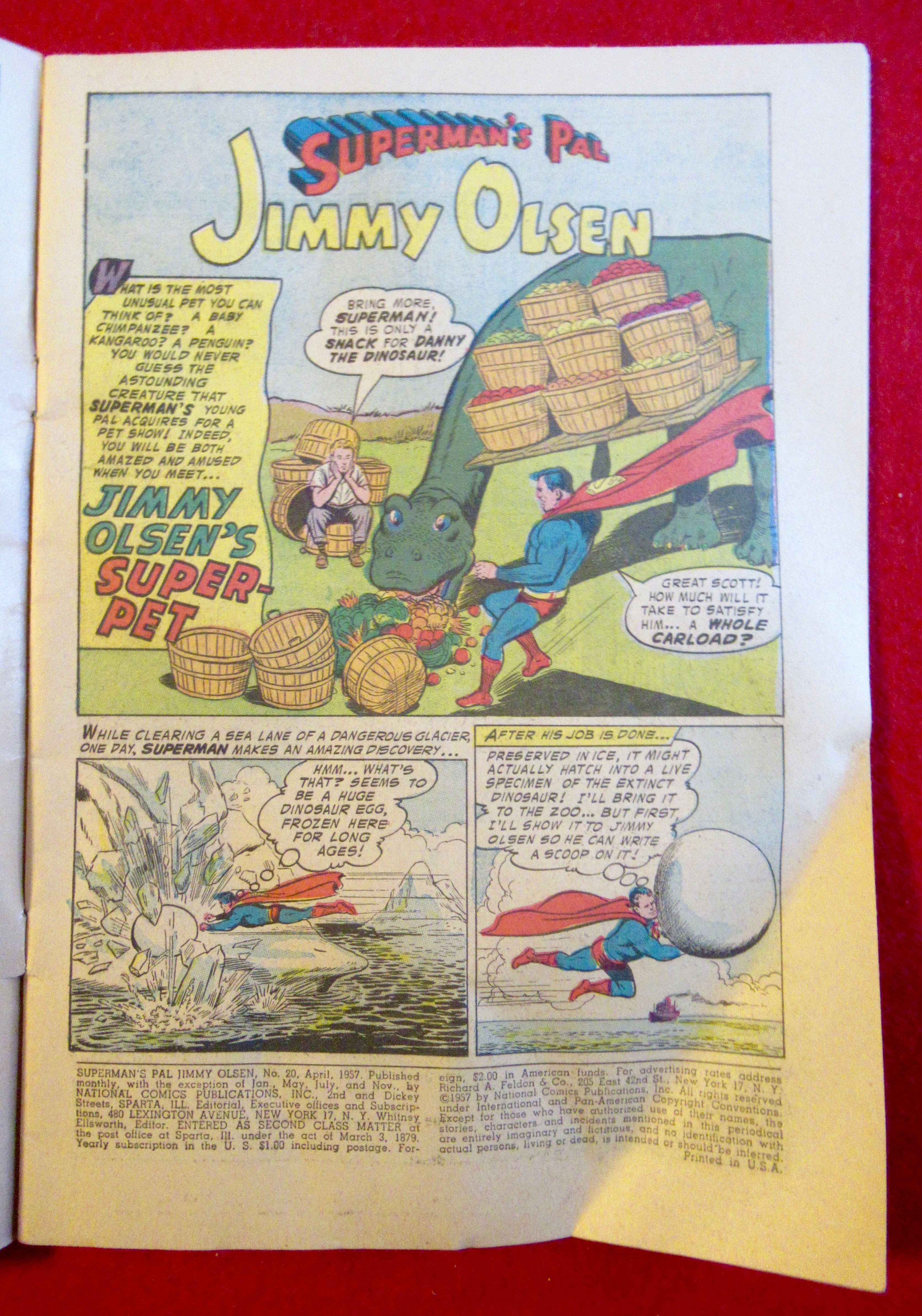 Superman's Pal Jimmy Olsen Comics April 1957