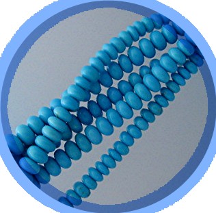 Sleeping Beauty Turquoise 5 Strand Sterling Silver