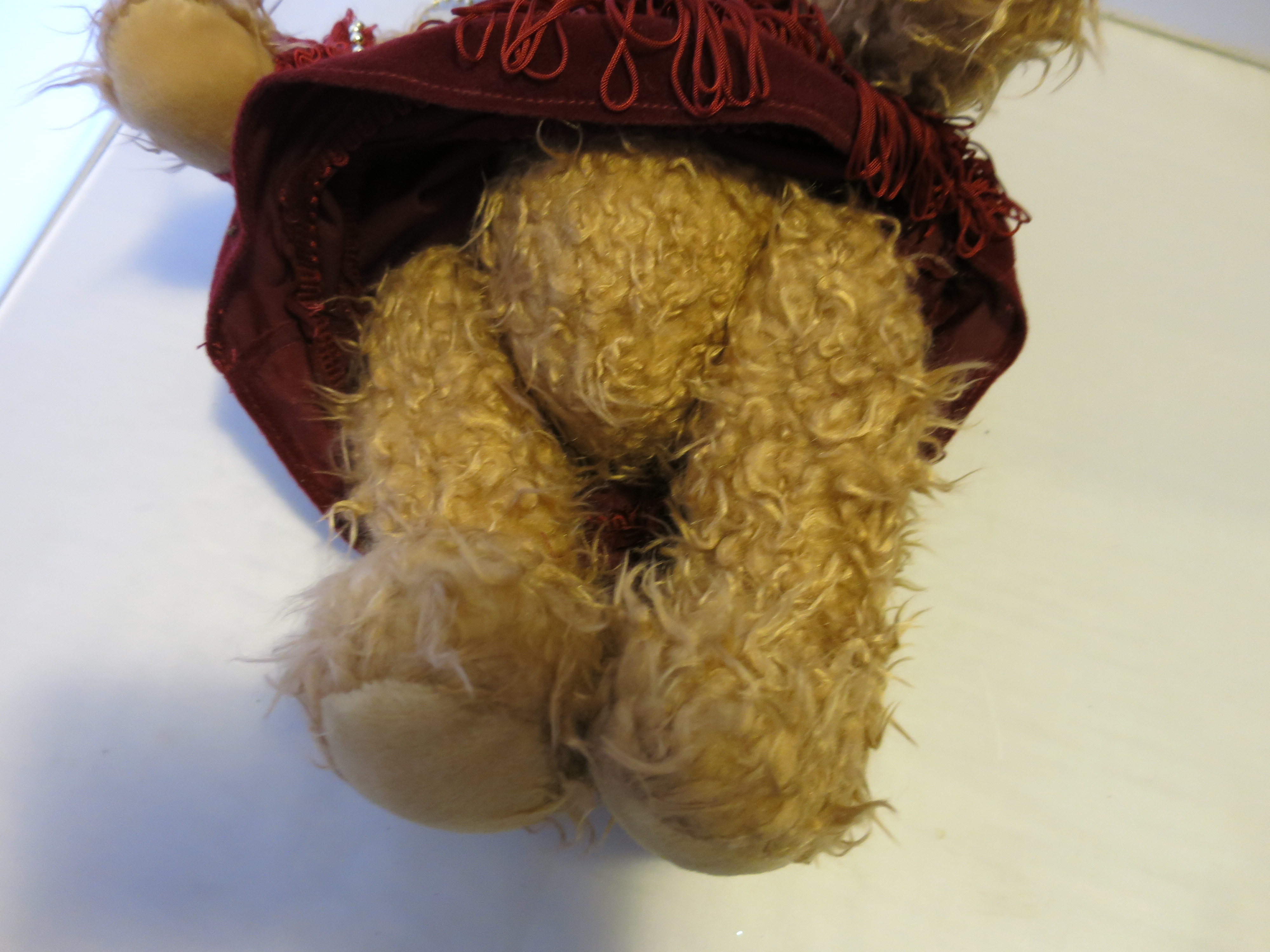 Flapper Bear Ragtime Rosie Teddy Bear H.J. Huggs & Friends House
