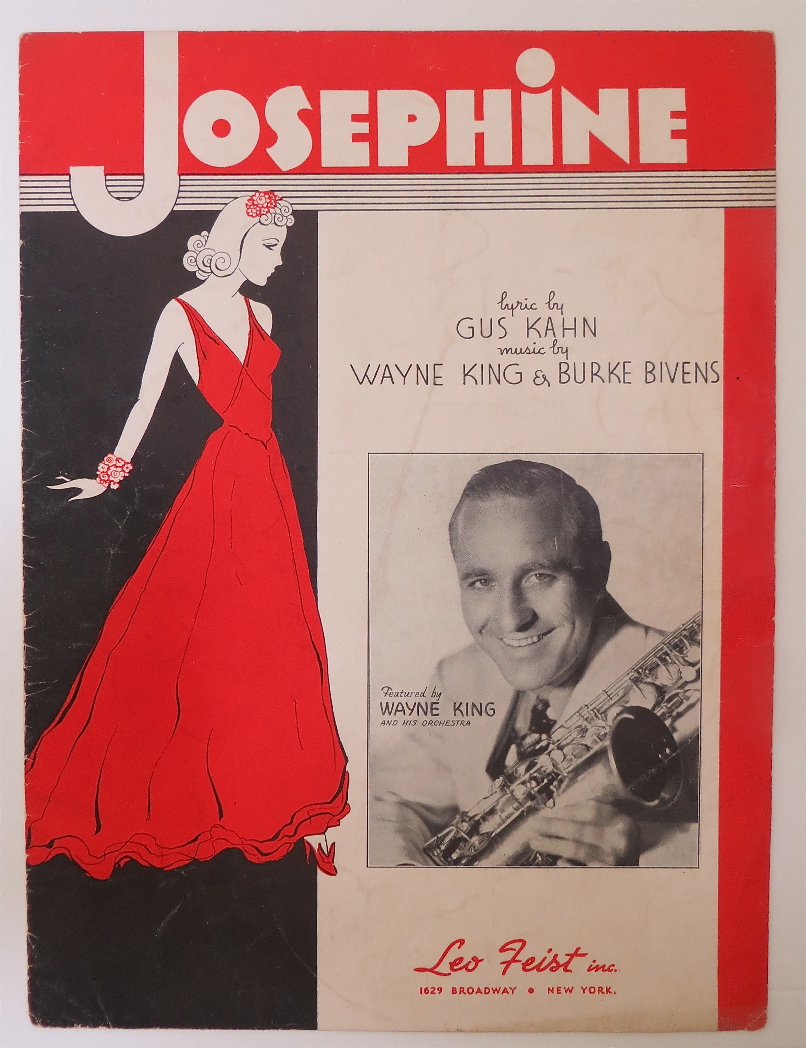 Sheet Music For 1937 Josephine