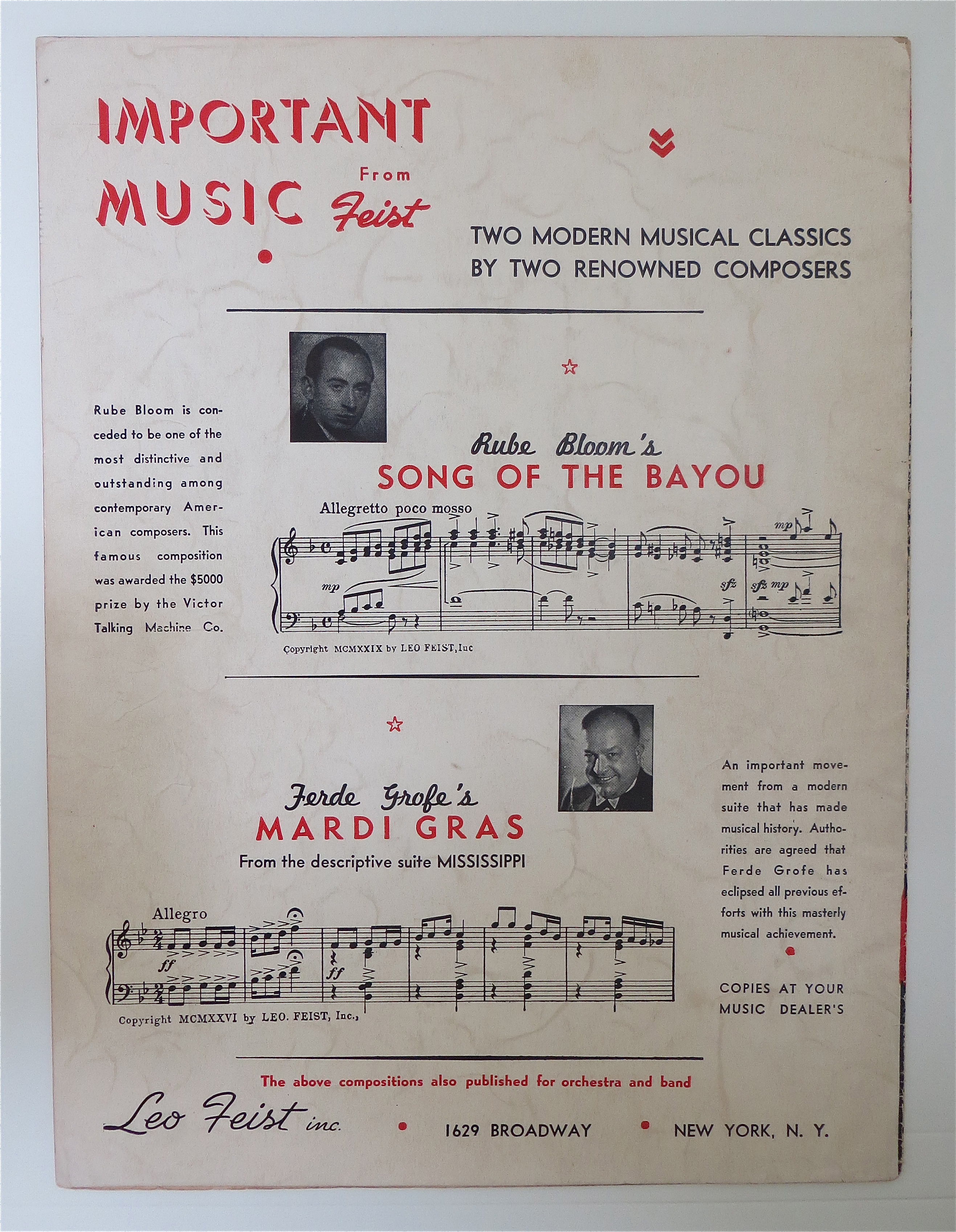 Sheet Music For 1937 Josephine