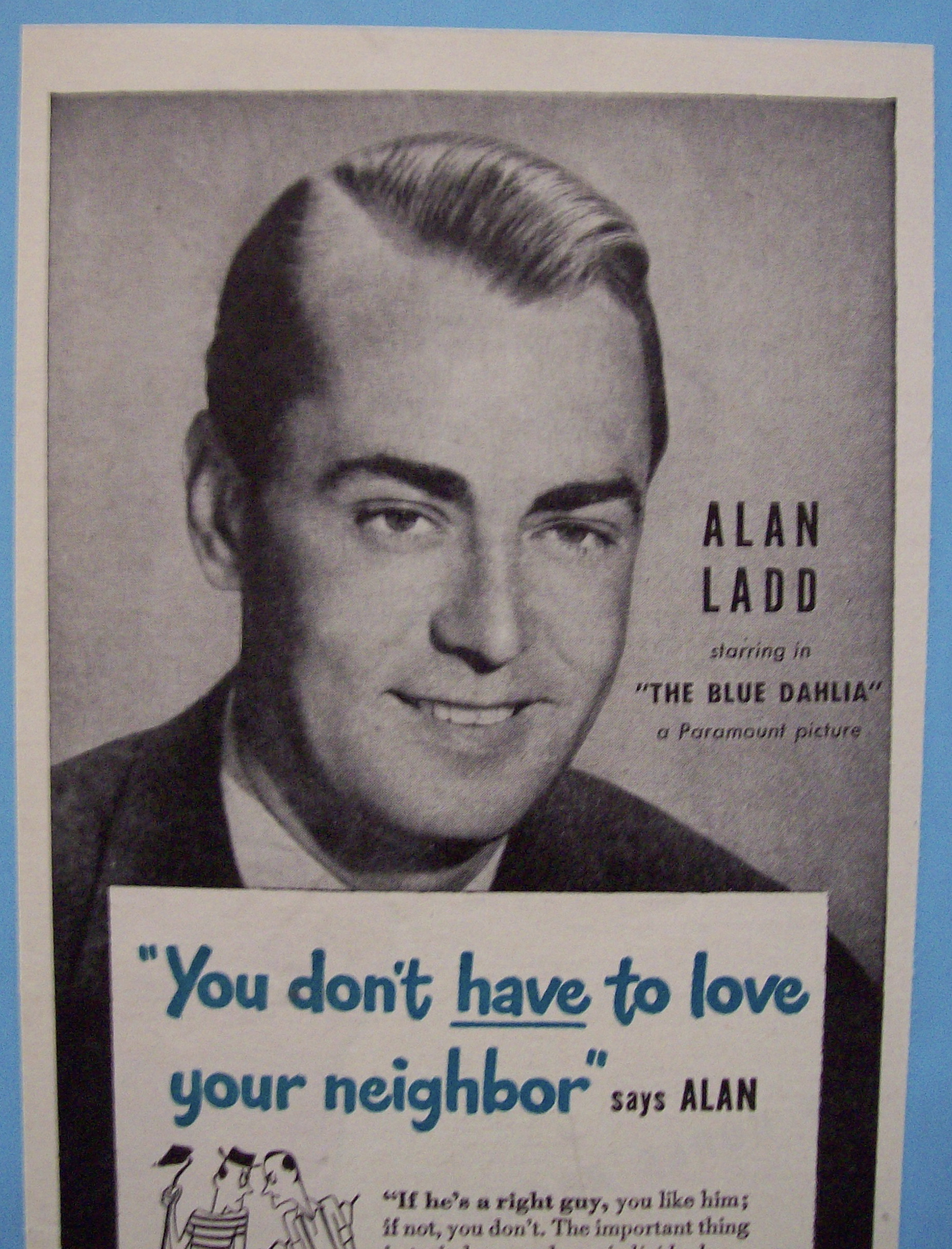 Vintage Ad: 1946 Fleers Peppermint Gum w/ Alan Ladd
