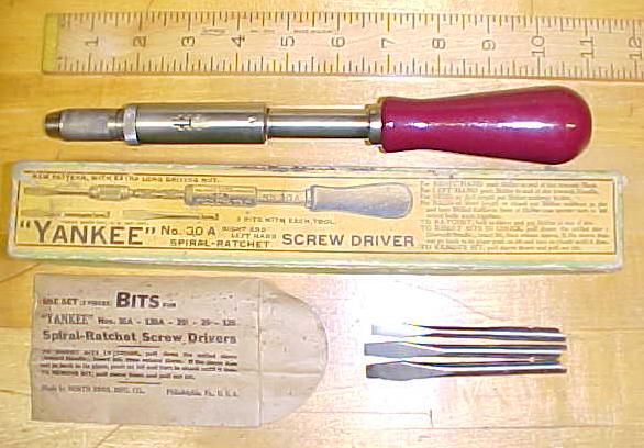 North Brothers Yankee Ratchet Screwdriver No. 30A w/Box