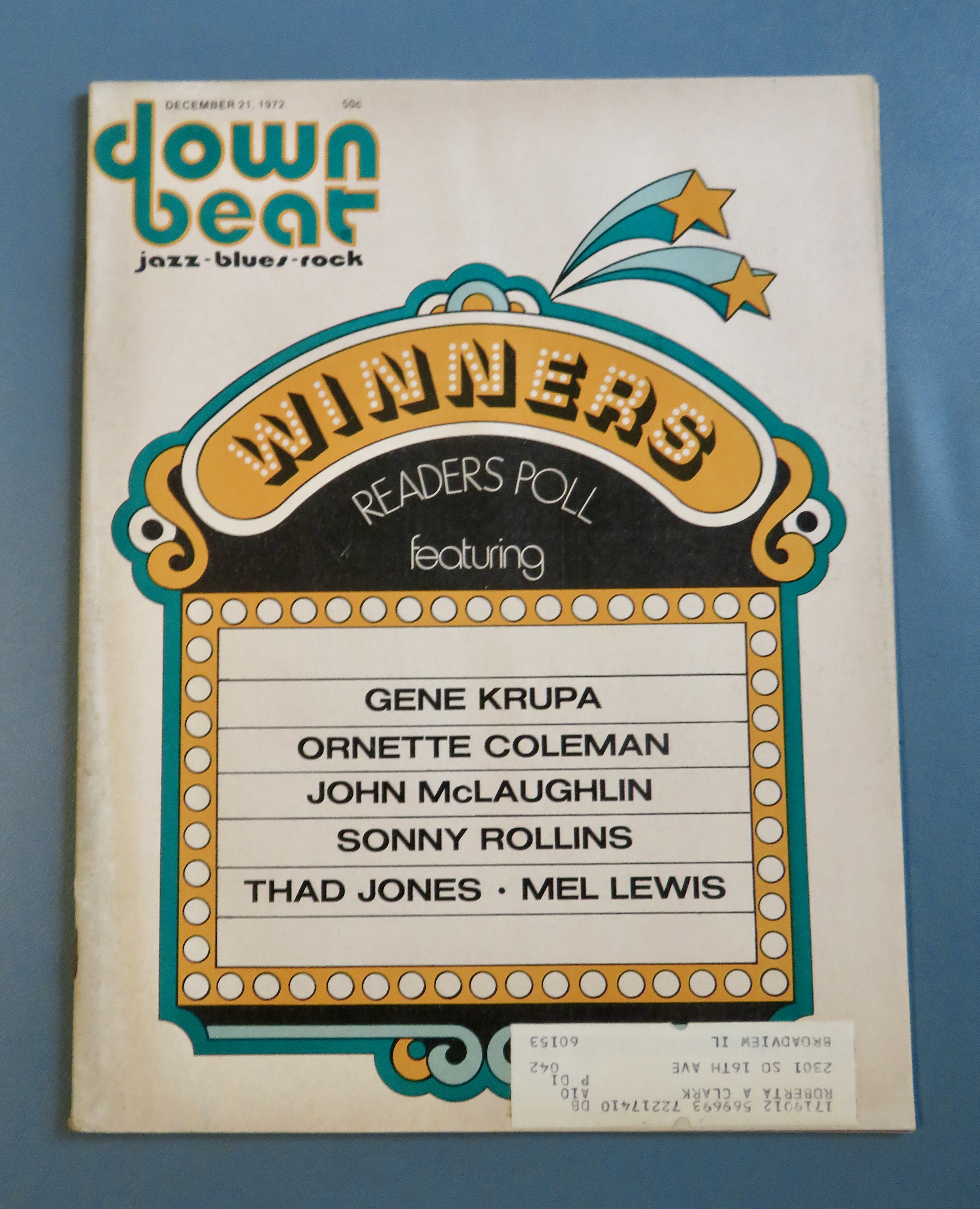 Downbeat Magazine December 21, 1972
