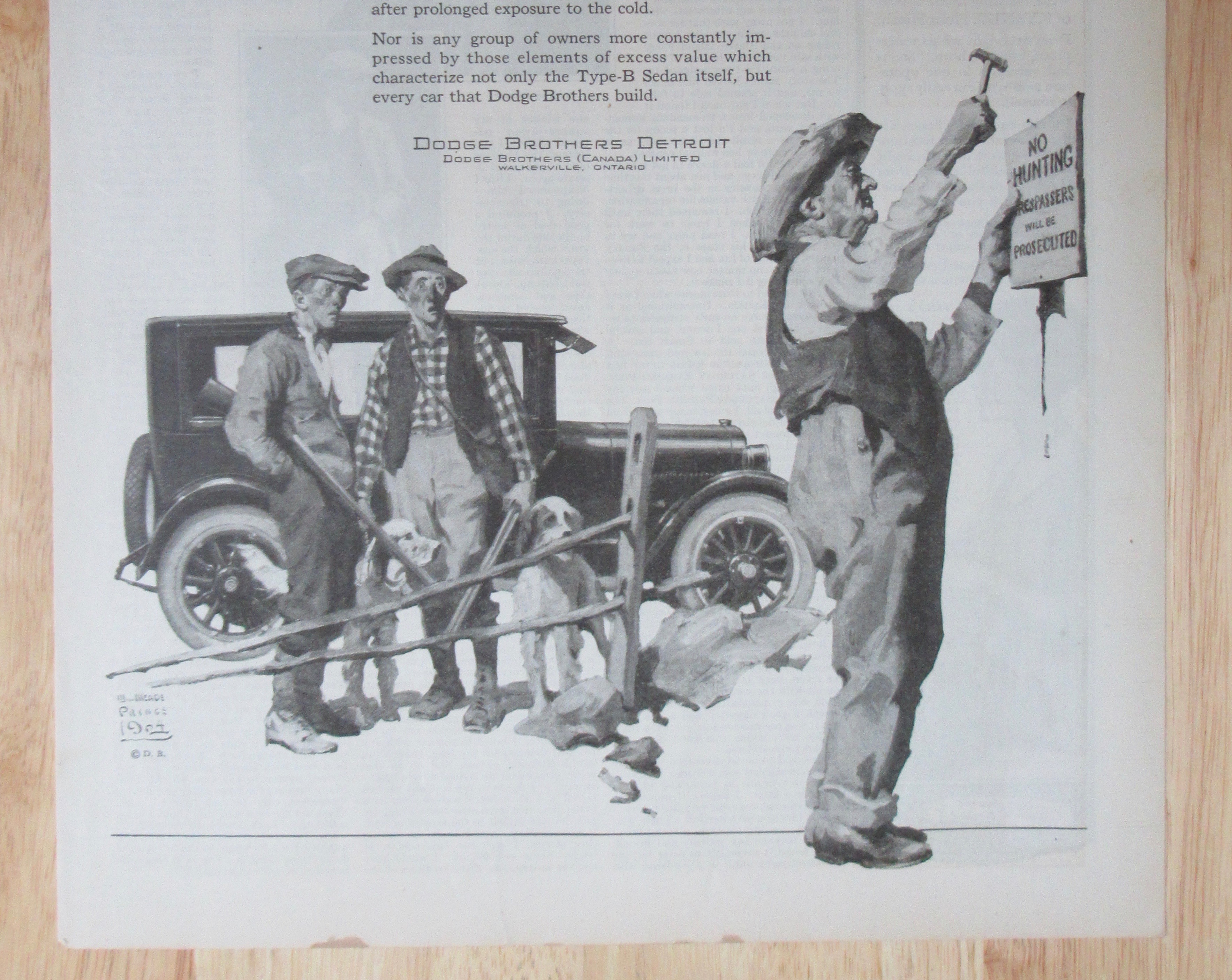1924 Dodge Automobile with Dodge Brothers Type B Sedan