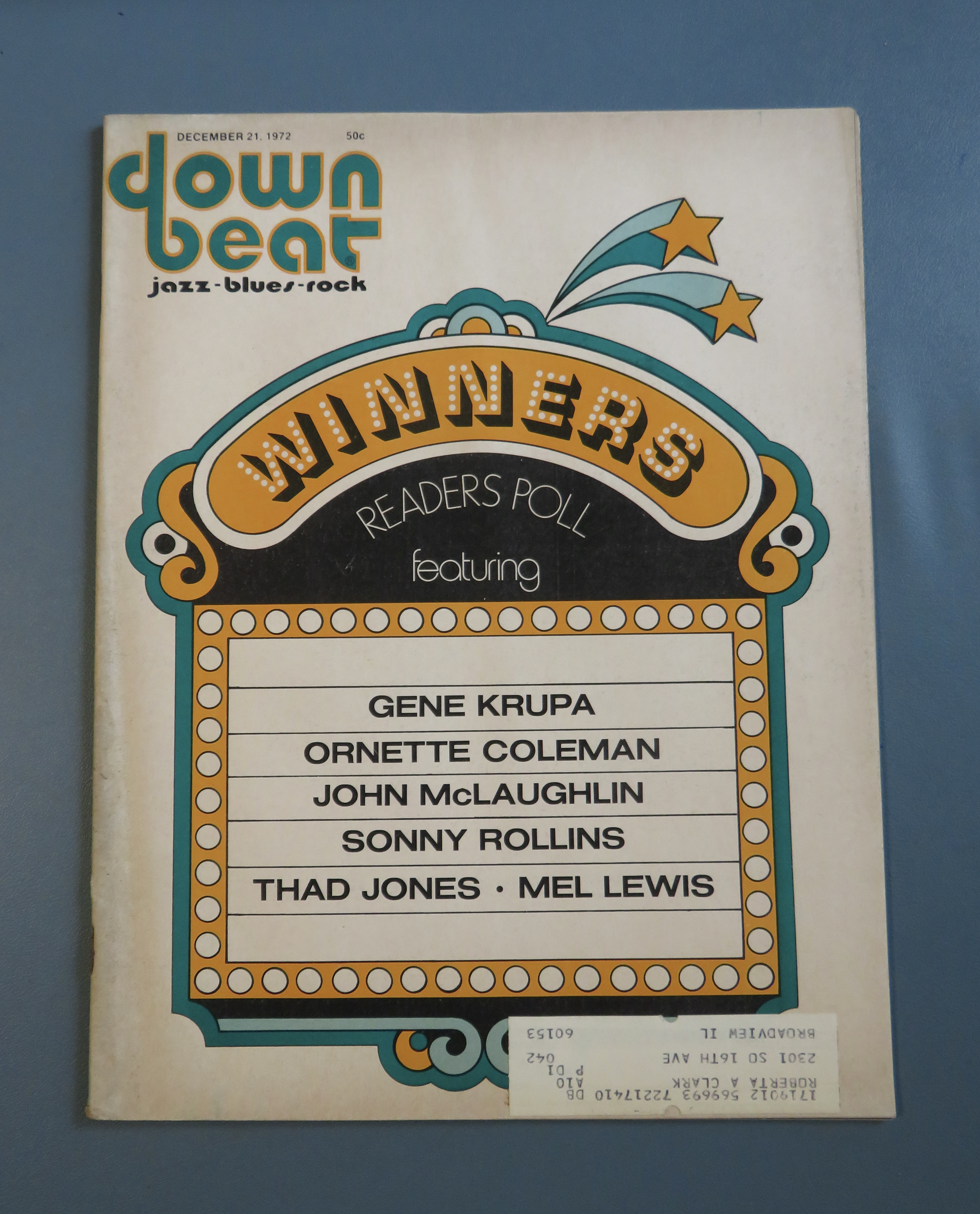 Downbeat Magazine December 21, 1972