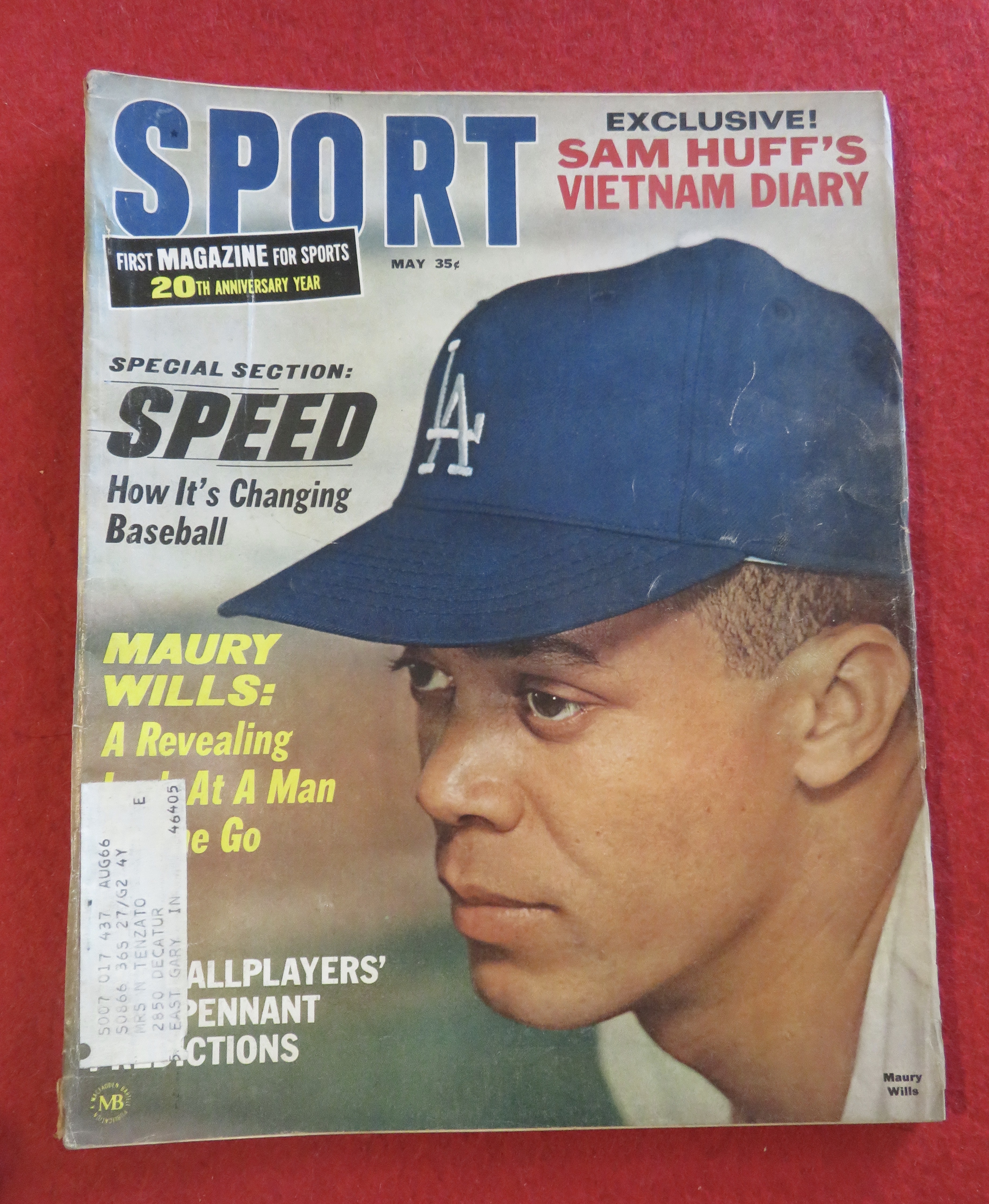 Sport Magazine May 1966 Sam Huff/Maury Wills