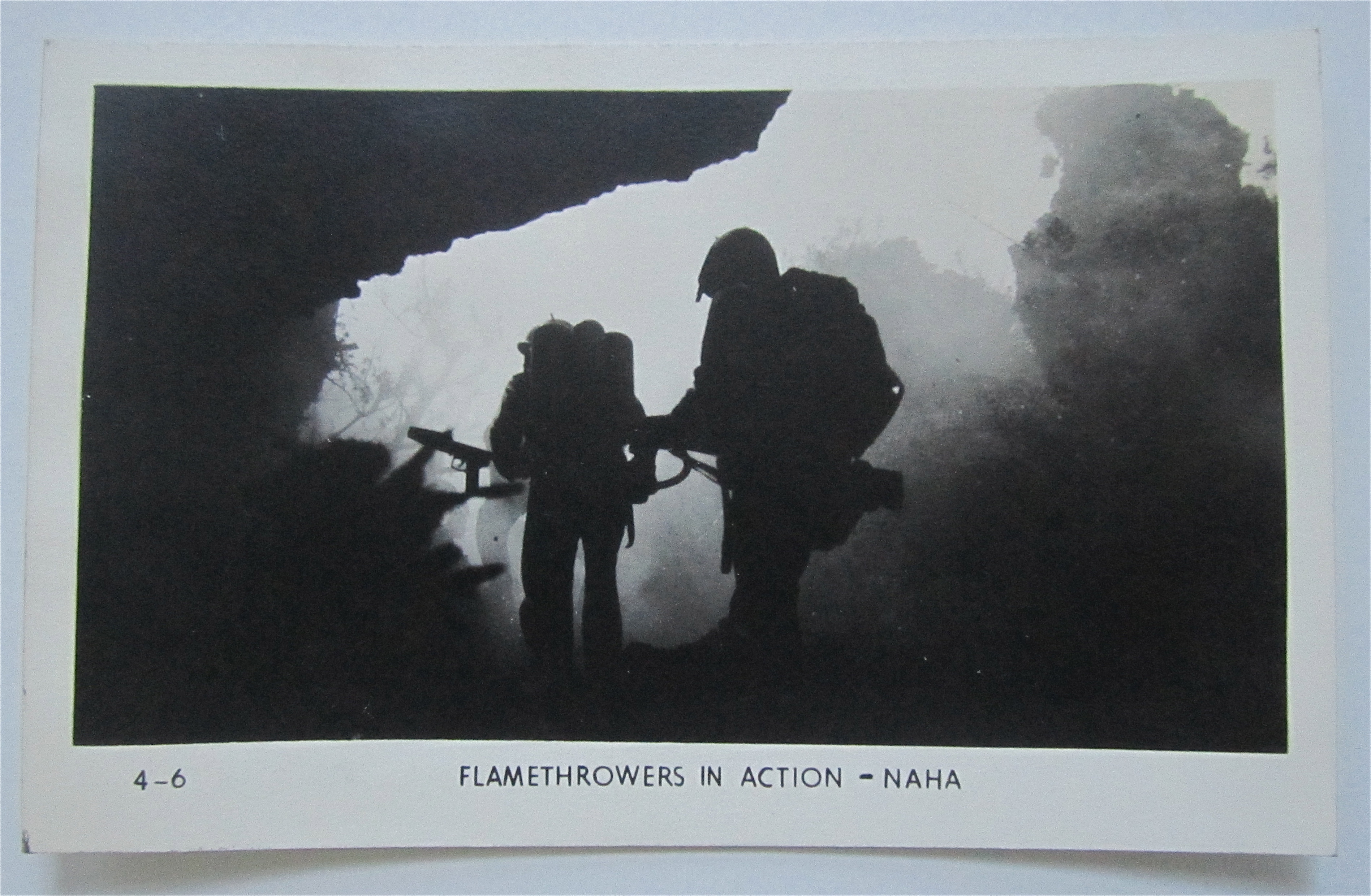 Flamethrowers In Action - Naha Postcard