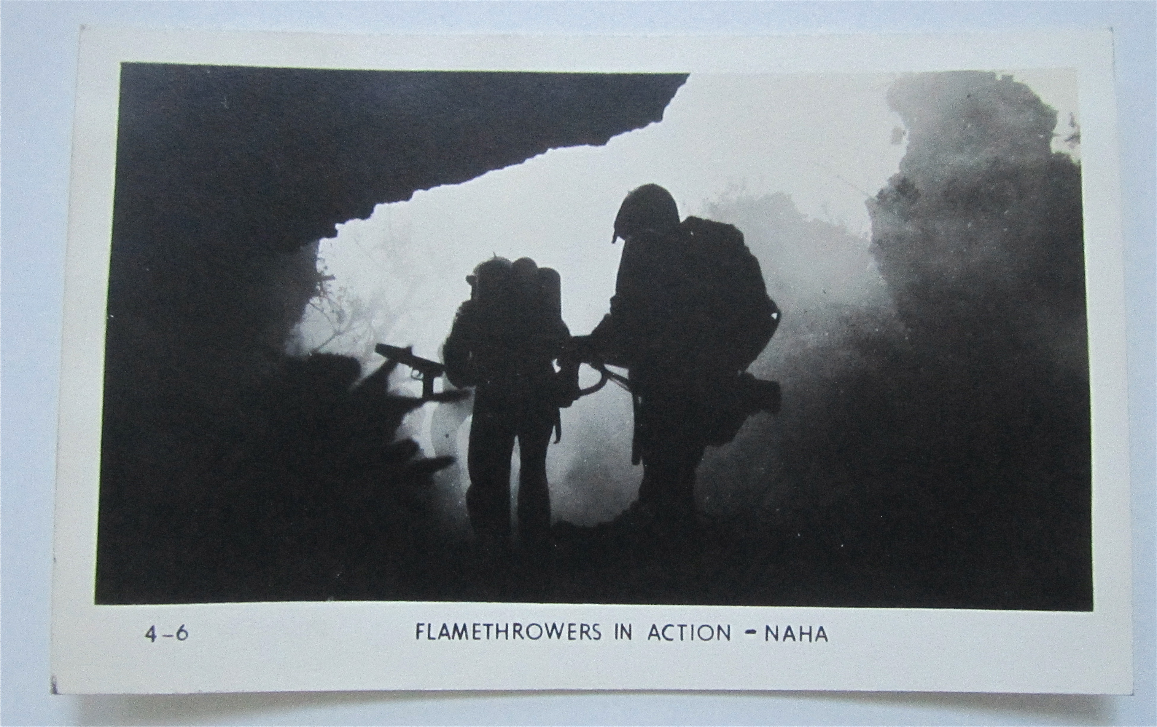 Flamethrowers In Action - Naha Postcard