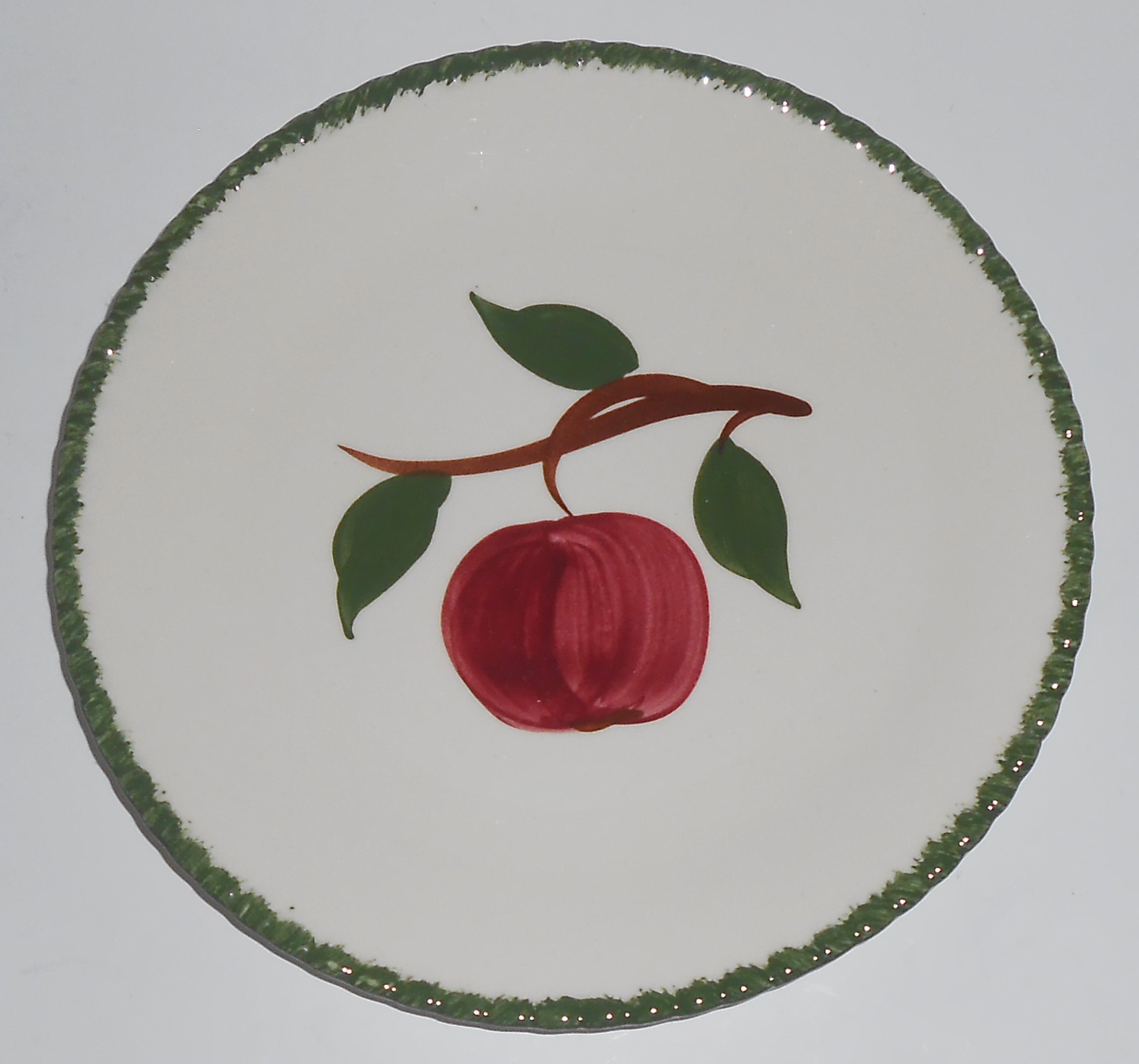 Blue Ridge Southern Potteries Quaker Apple Salad Plate