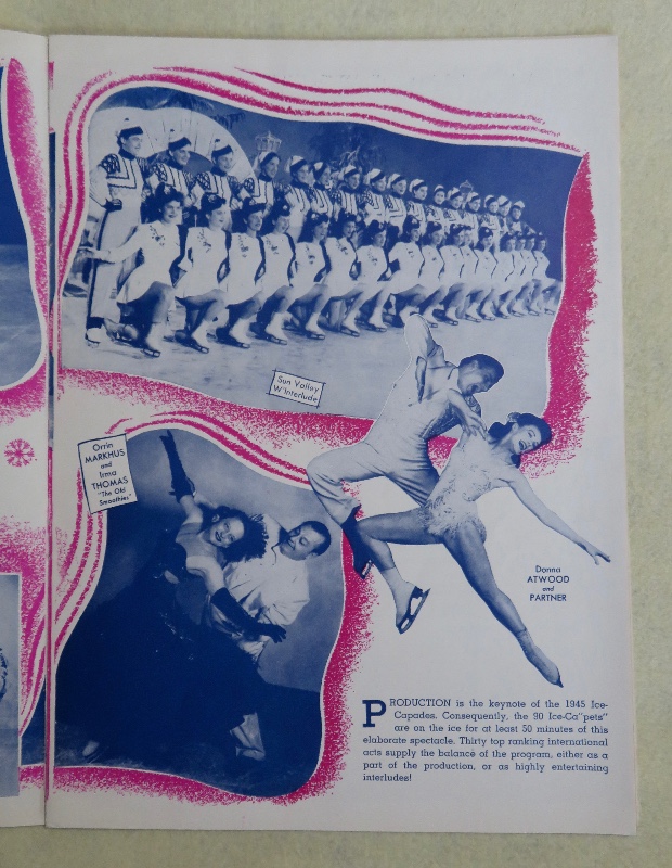 Original 1945 Sexy George Petty Pin Up Girl Ice Capades Program